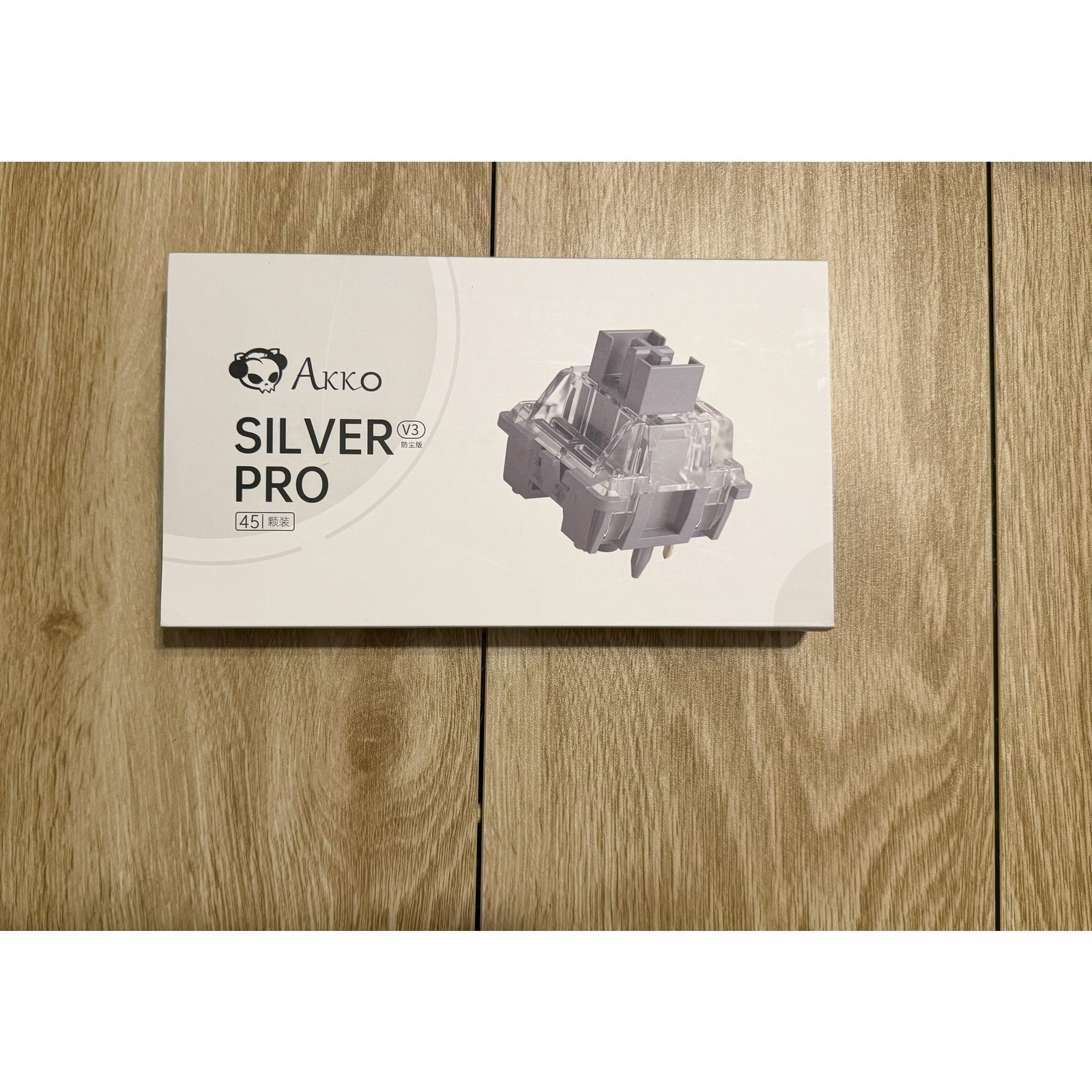 Akko Silver Pro V3 Linear Mechanical Keyboard Switches 44 Pack MX Style