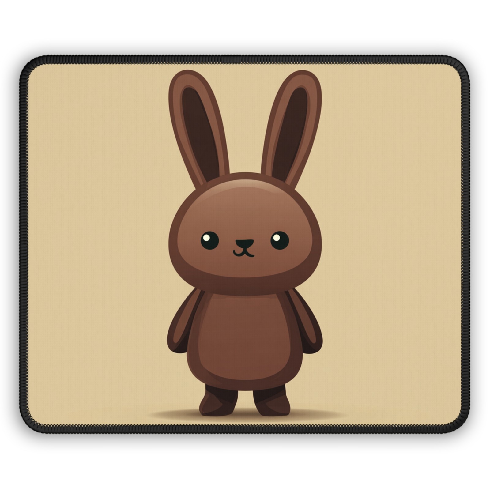 Chocolate Bunny Gaming Mouse Pad | Cute Cartoon Rabbit Desk Mat