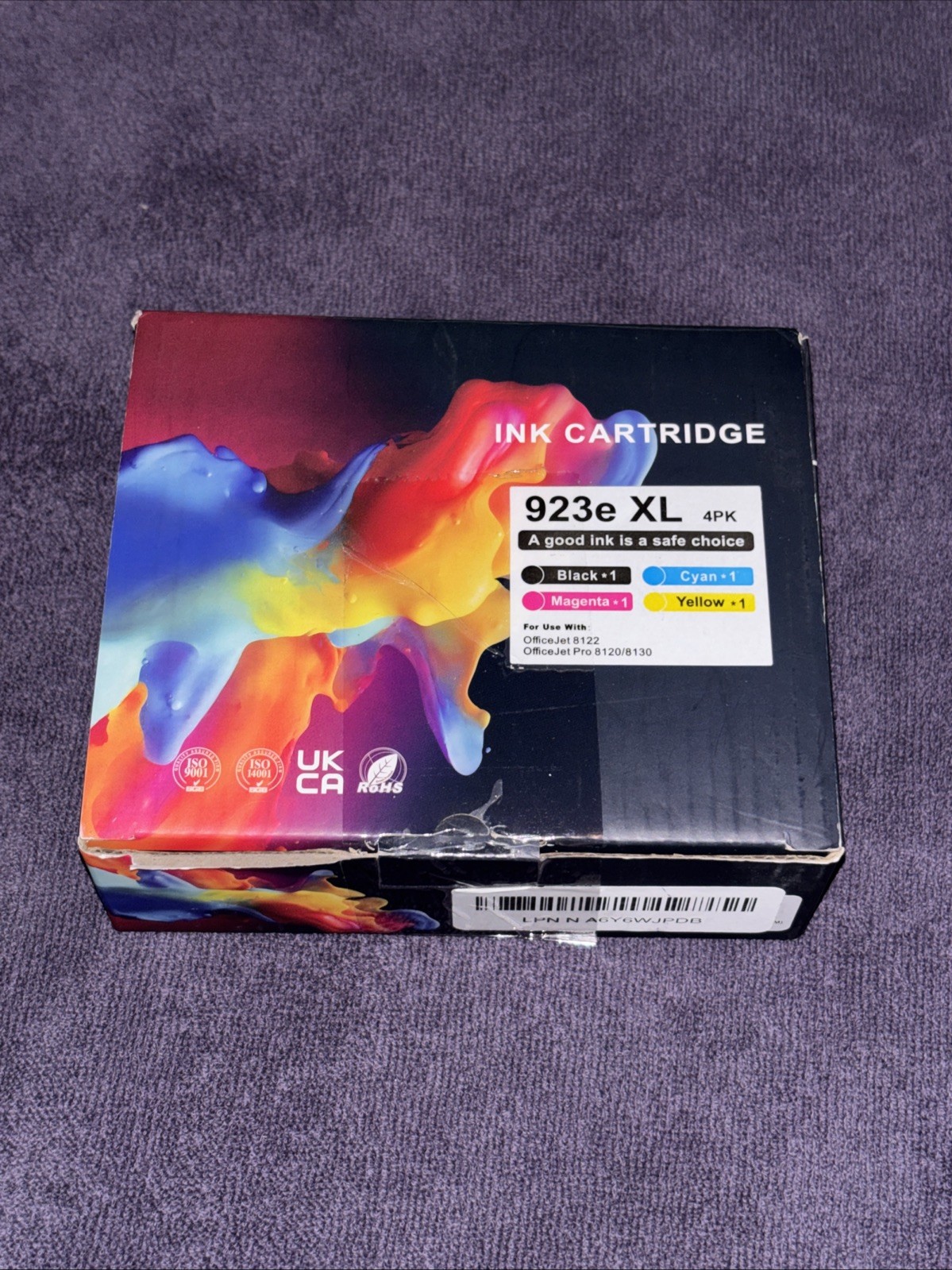 Lot Of 3 923XL 923e Ink Cartridges-Cyan-Yellow-Magenta-Factory Sealed-Open Box