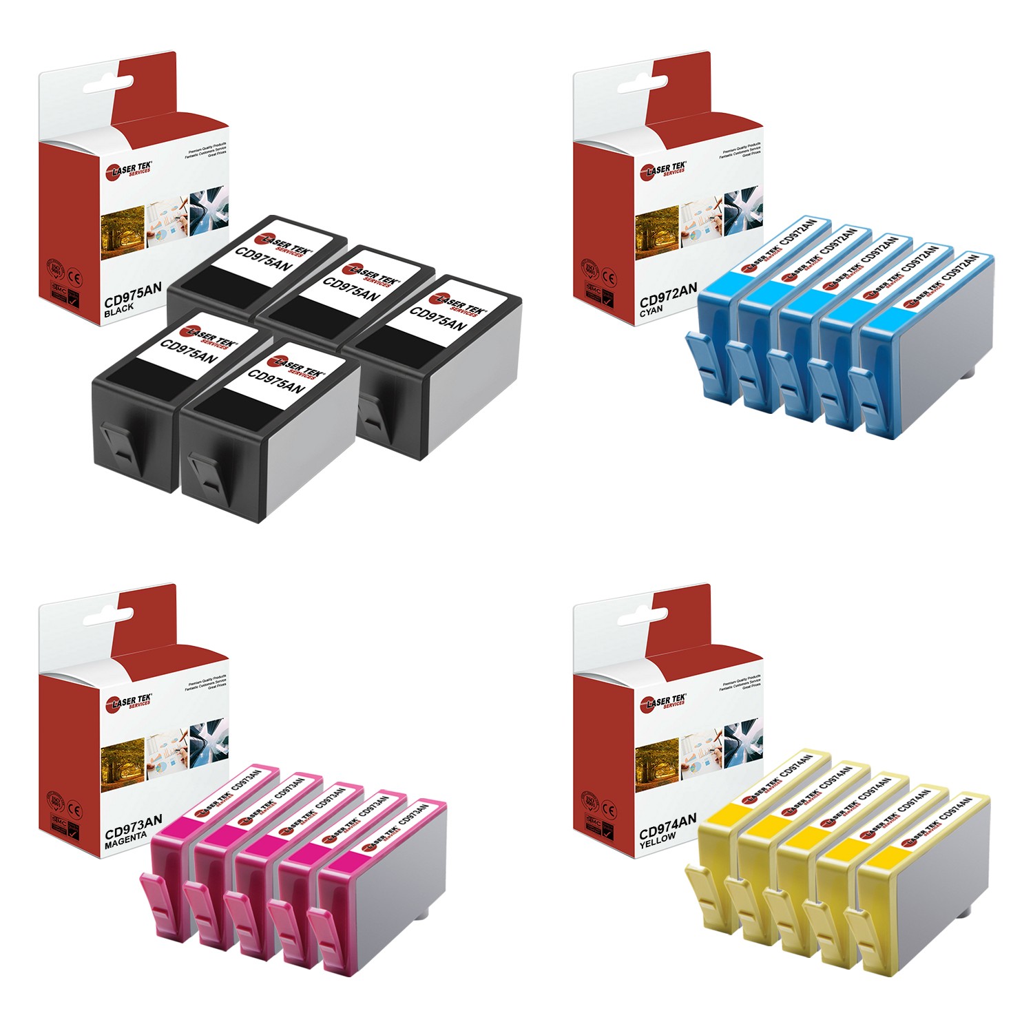 20Pk LTS 920XL BCMY HY Compatible for HP OfficeJet 6000 6500 6500 Ink Cartridge