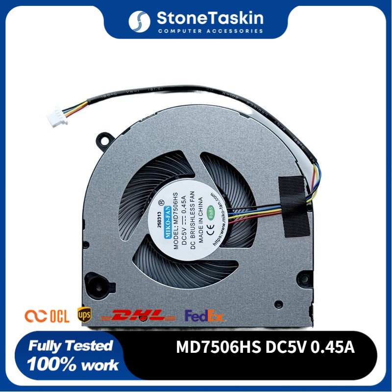 New Original Laptop CPU Cooling Fan For MIKO-FAN MODEL: MD7506HS DC5V 0.45A