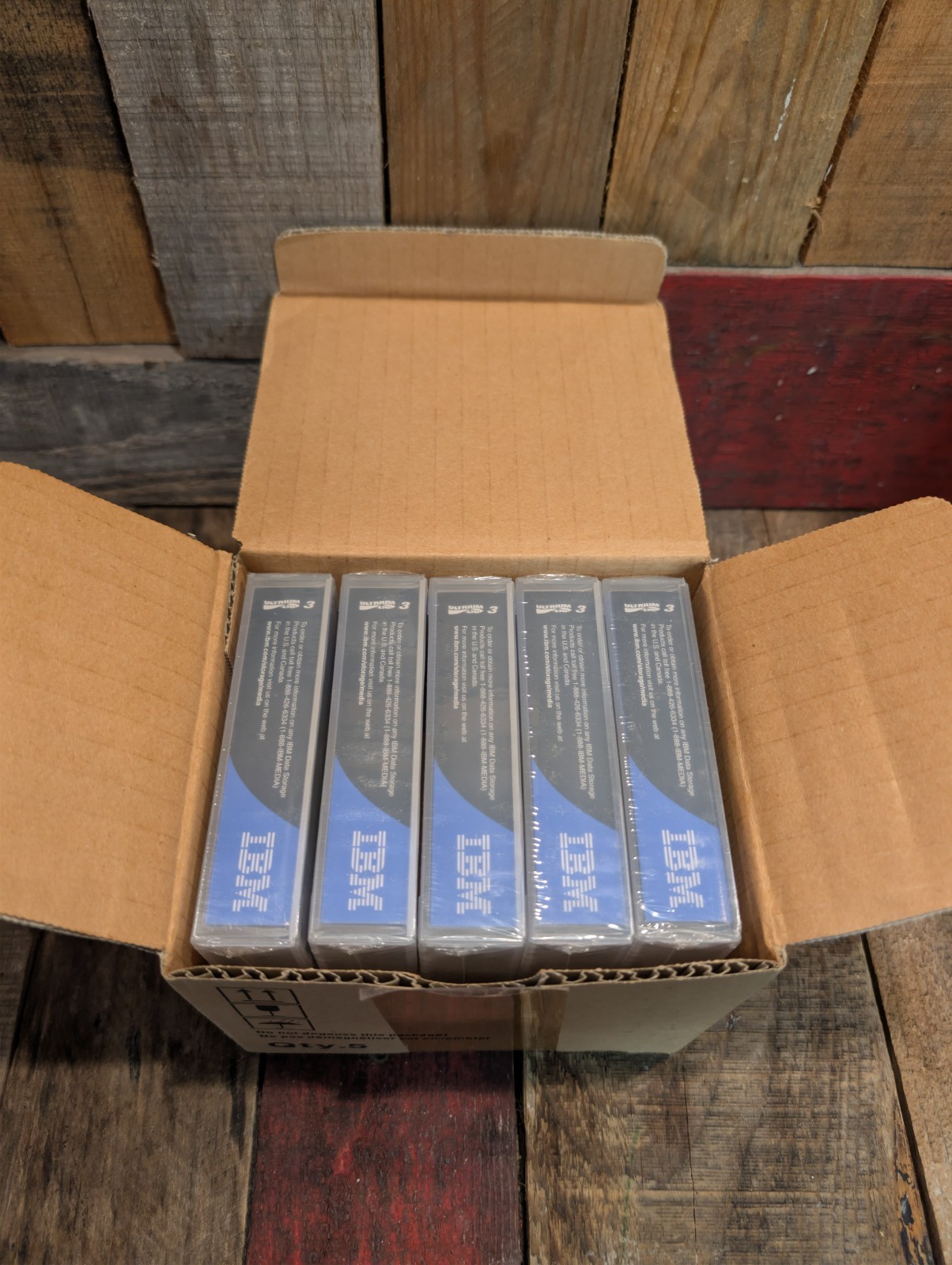IBM TotalStorage LTO Ultrium Data Cartridge 5-Pack 800GB/400GB NEW Sealed