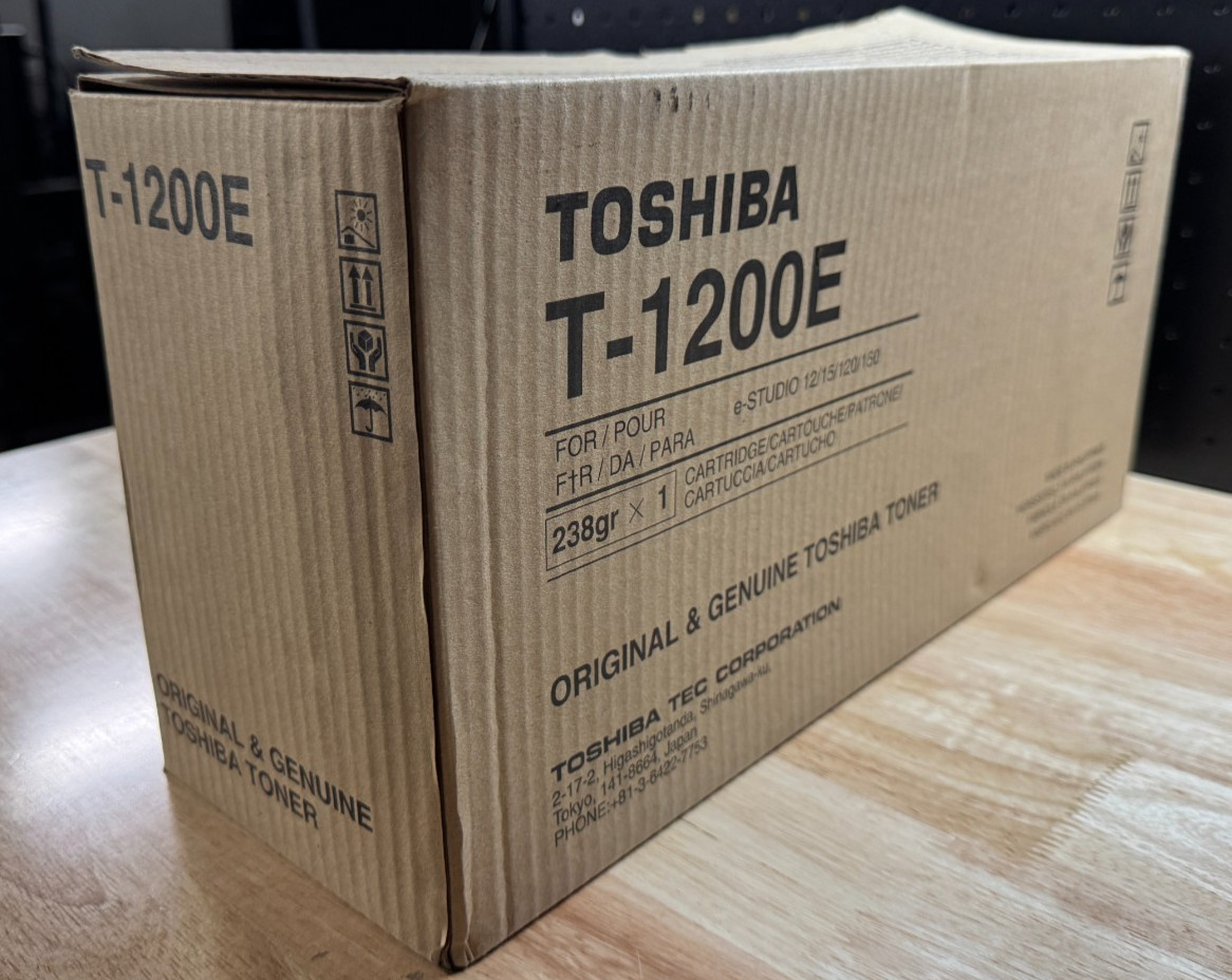 Genuine Toshiba e-STUDIO 12/15/120/150 T-1200E Black Toner Cartridge