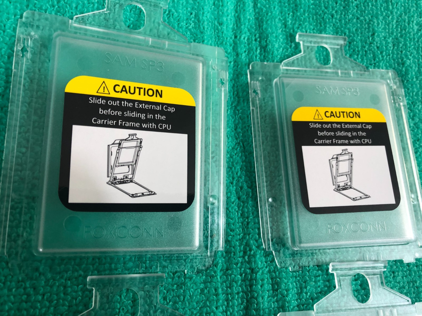 LOT 2 Pcs  SAM SP3 TR4 CPU SOCKET COVER ,ORIGINAL
