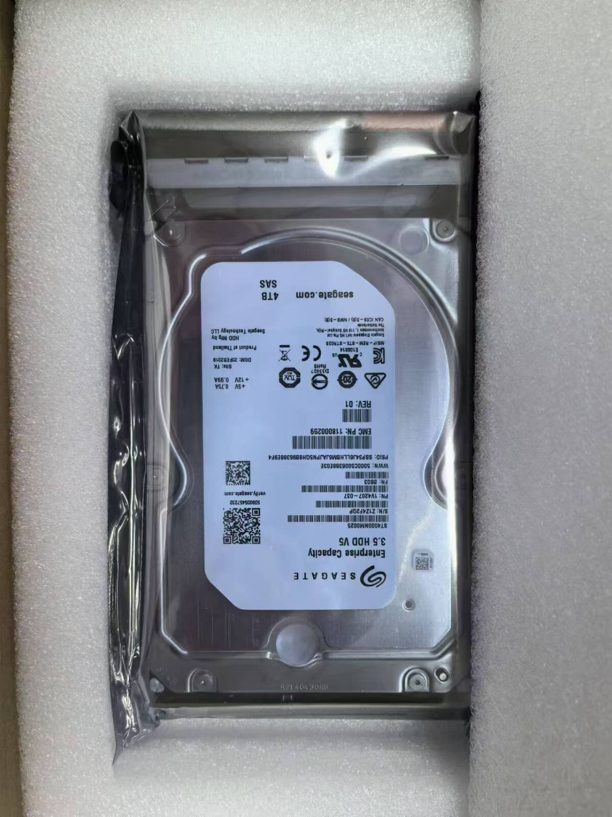 FOR EMC 4TB 7.2K 3.5 SAS DataDomain 6300 6800 005052090 storage hard disk