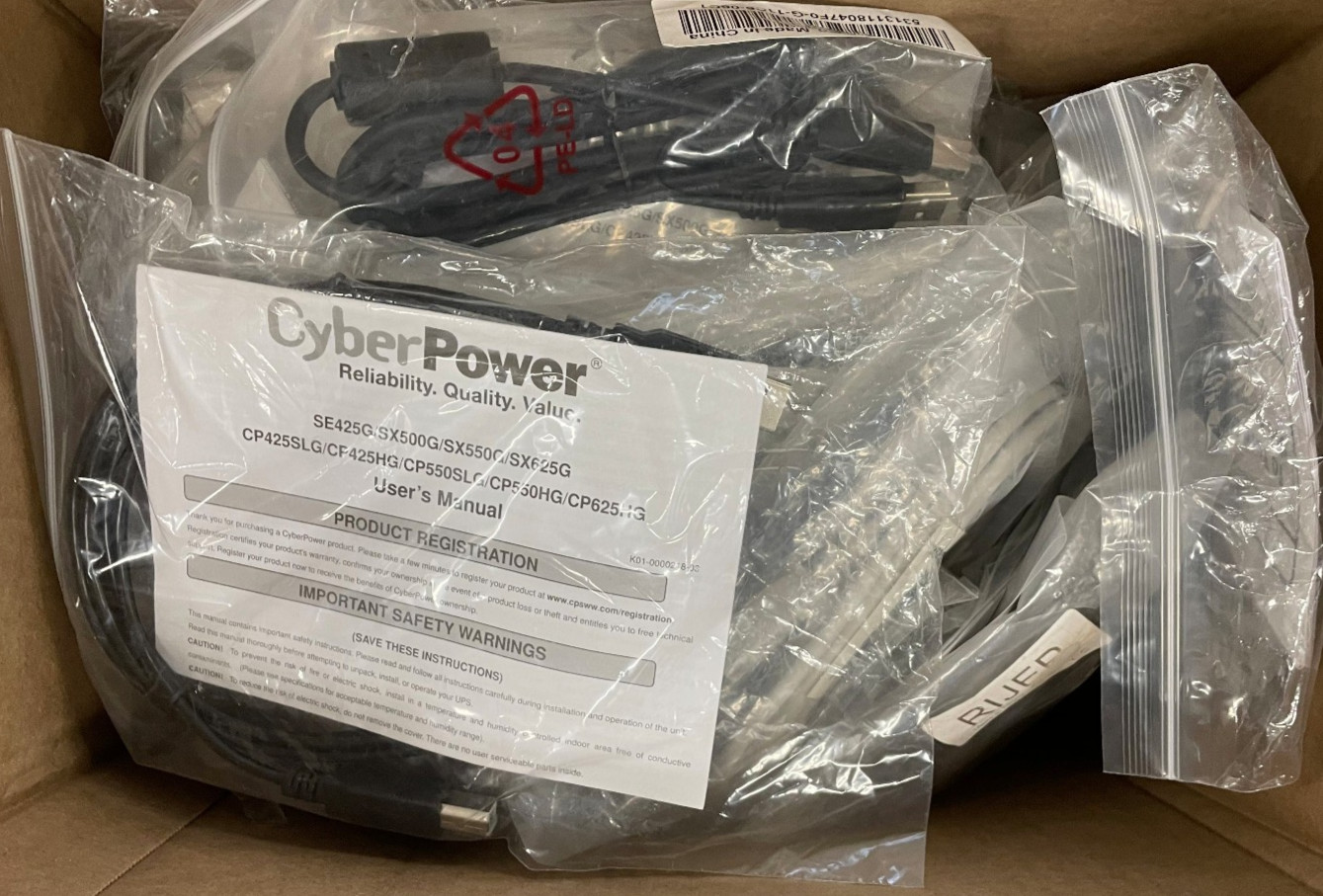 Lot of 51 CyberPower Printer Scanner Cable USB Type A - B Male To Male - NEW