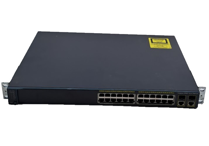 CISCO Catalyst 2960 Series Poe-24 WS-C2960-24PC-L Rackmount Network Switch