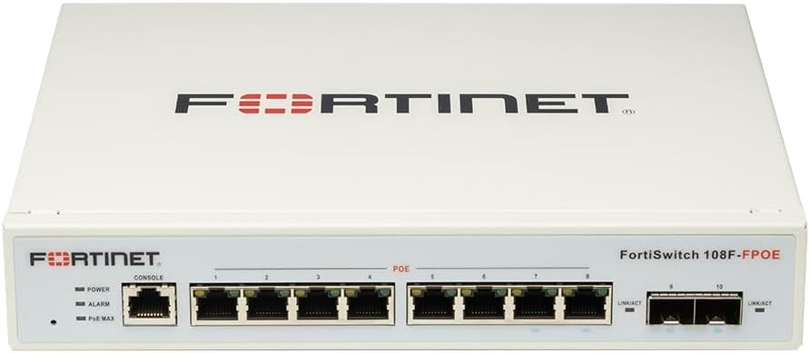 Fortinet Rackswitch Used Fortinet FortiSwitch FS-108F-FPOE 8 Ports Rack Mountable Layer 2 ...