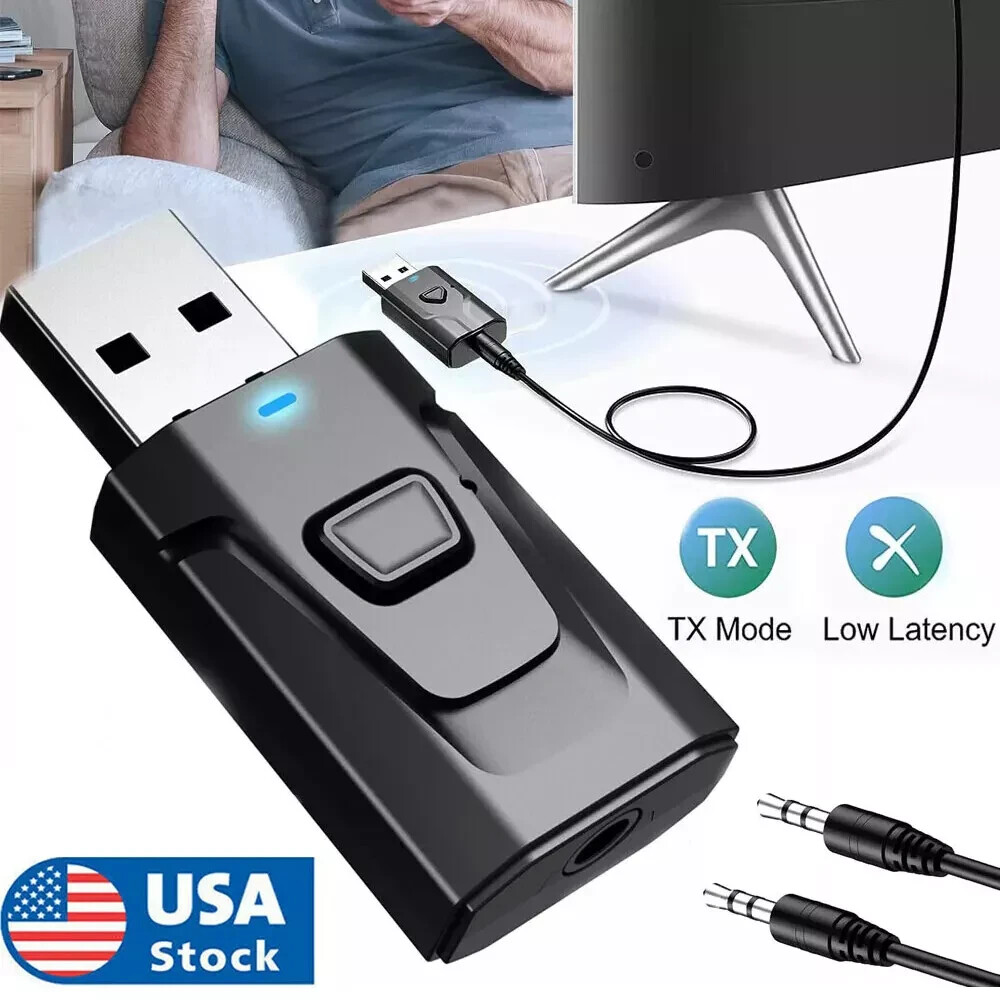 Receptor transmisor de audio Bluetooth 4 en 1 Sistema de audio Casa TV Coche PC