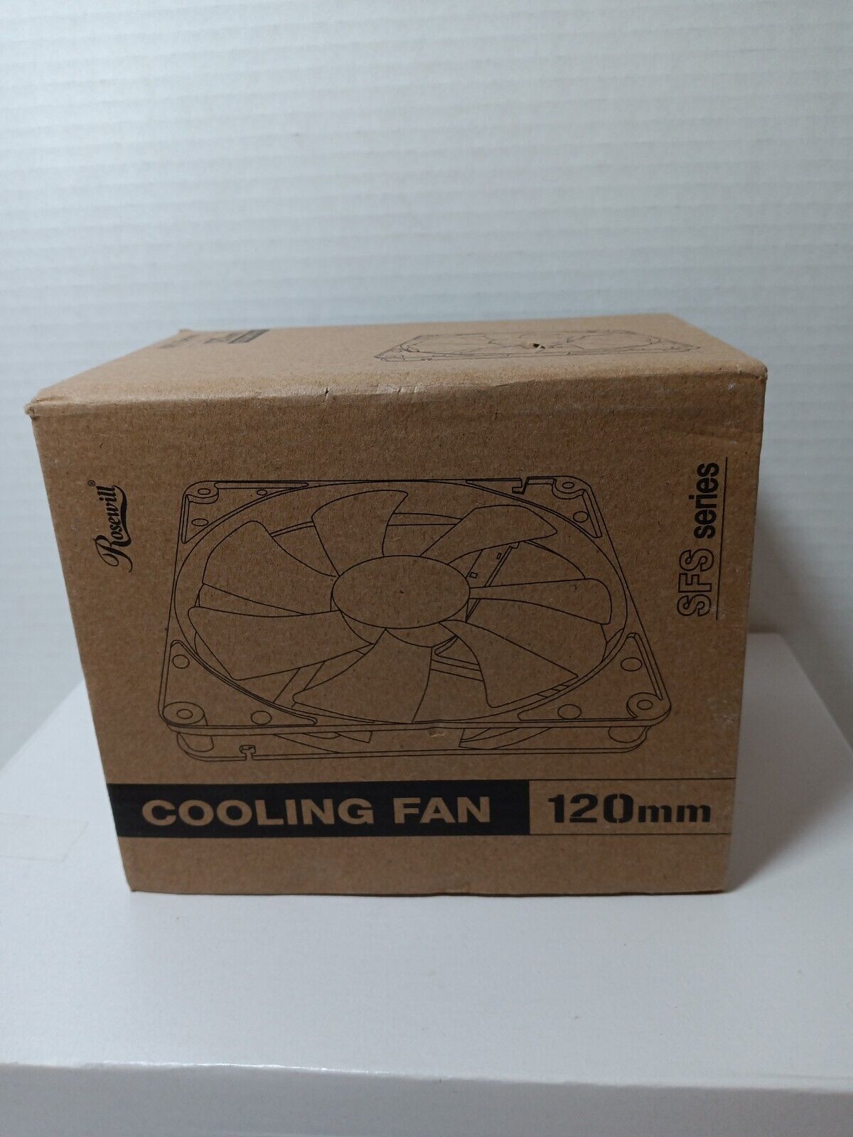 Rosewill ROCF-13001 120mm Case Fan, Black - 4 Pack
