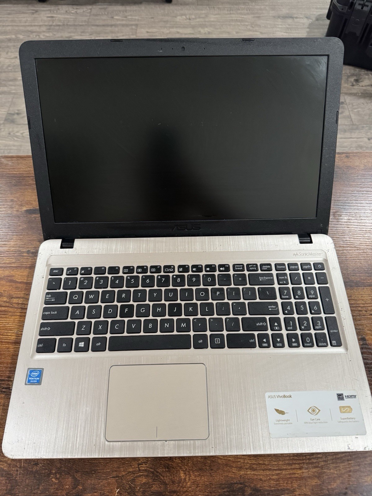 Asus X540M Laptop Intel Pentium Silver Vivobook Storage Find Untested No Charger