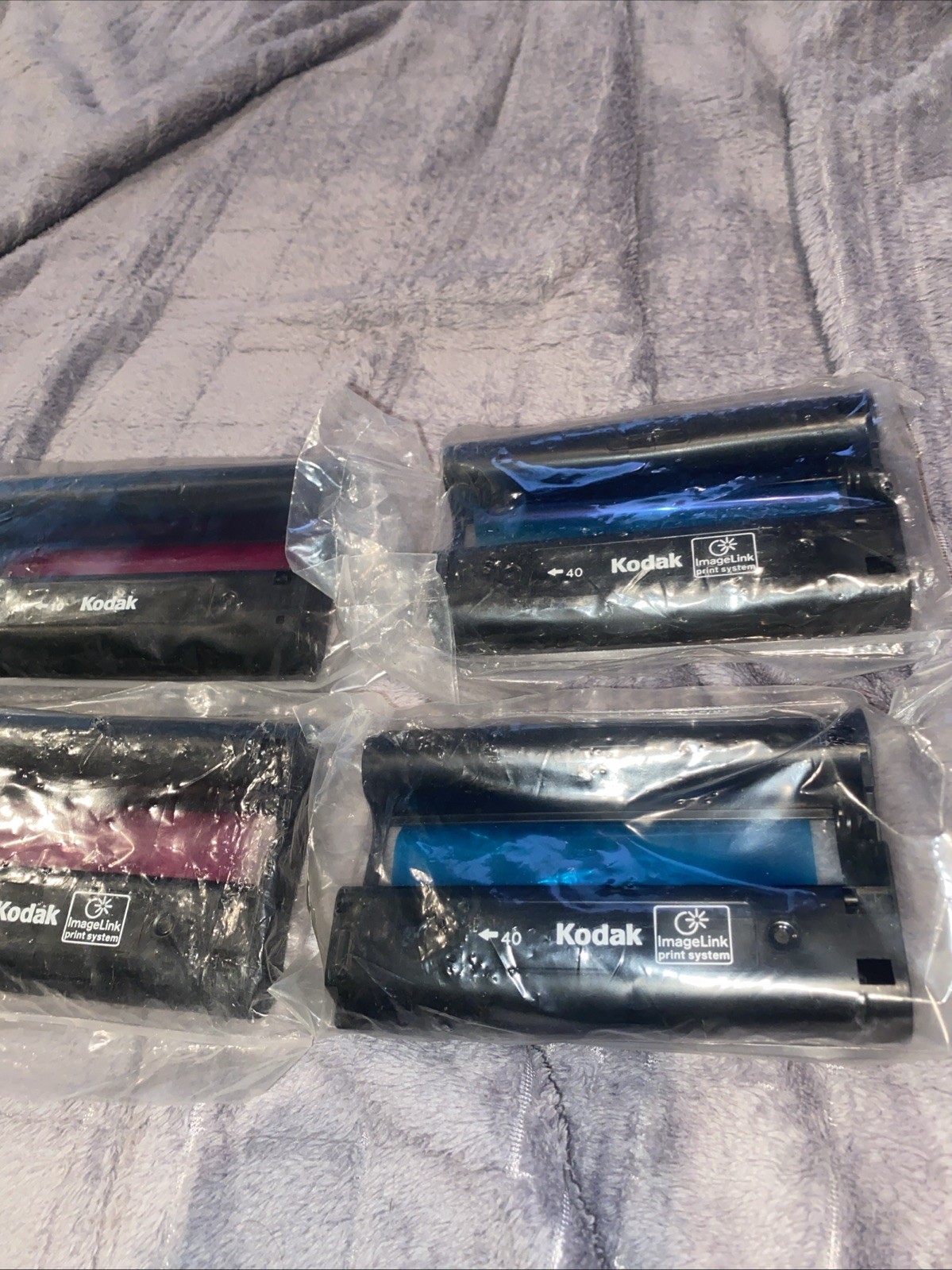 Kodak Easyshare PH-40 Color Ink Cartridges PH-10 NOS sealed Mix 4pc Lot