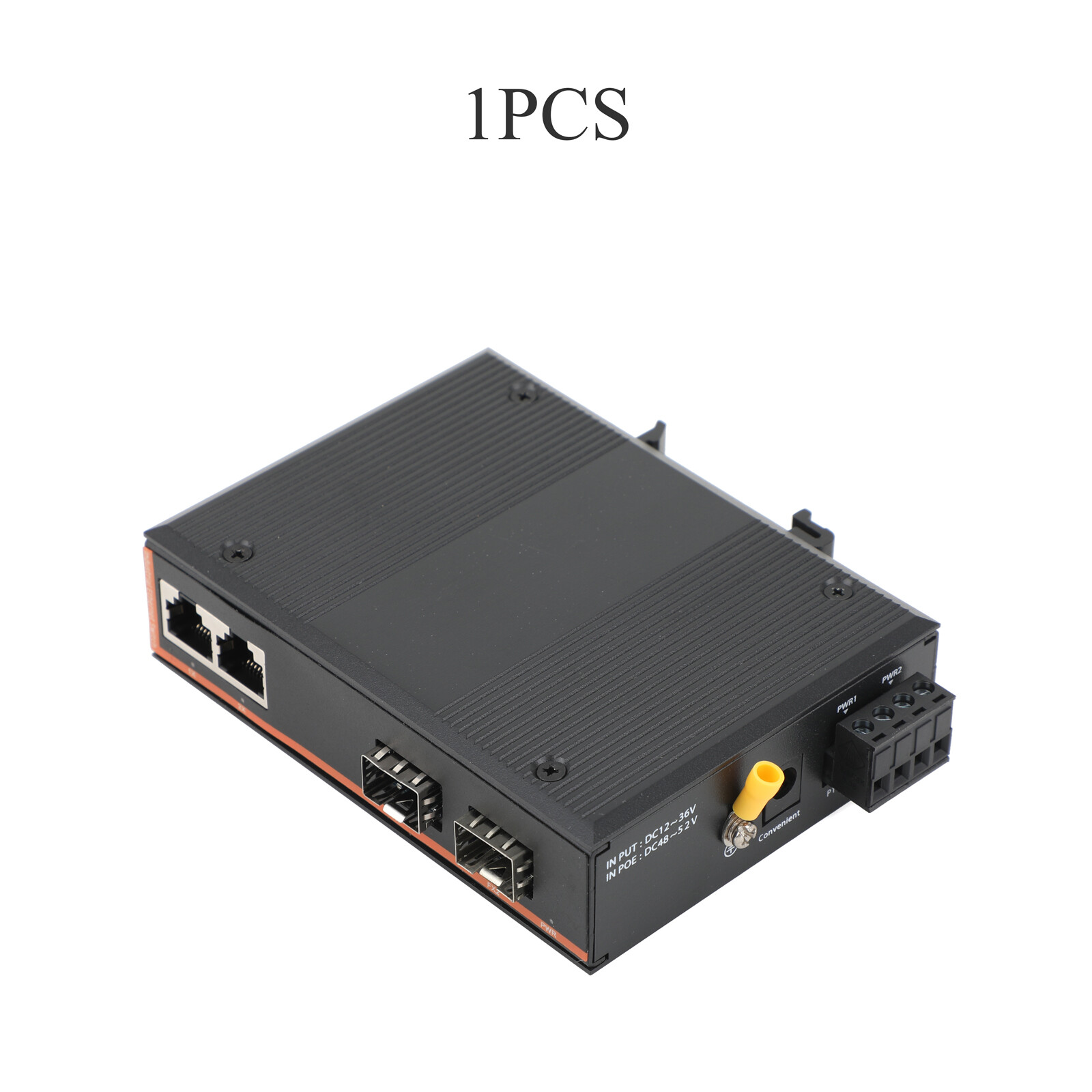 Gigabit SFP Industrial Transceiver 2 SFP to 2 RJ45 10M-1000M Fiber Optic Switch