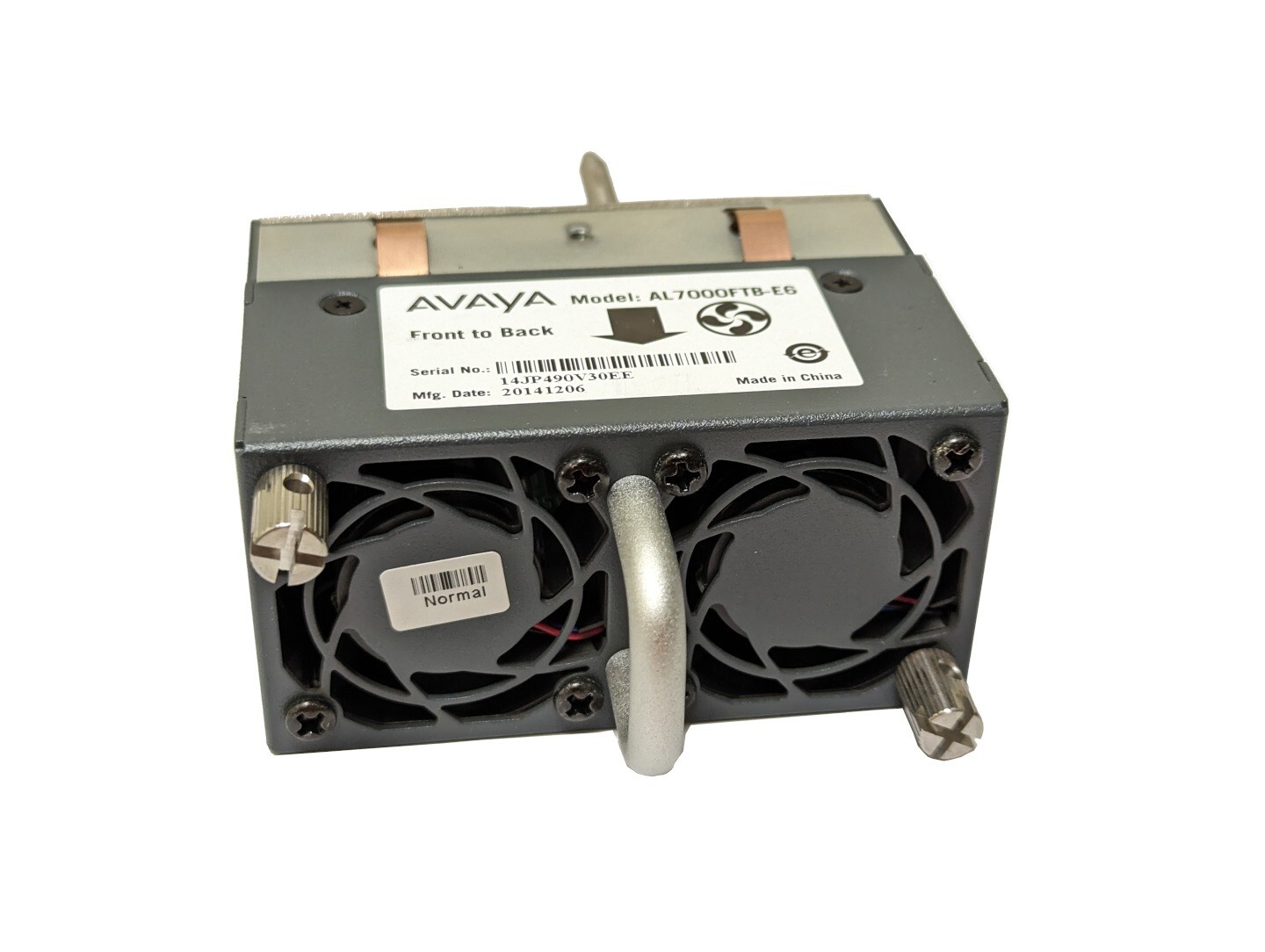 Avaya AL7000FTB-E6 VSP 7000 Front to Back Cooling Fan Lot of 2 fans