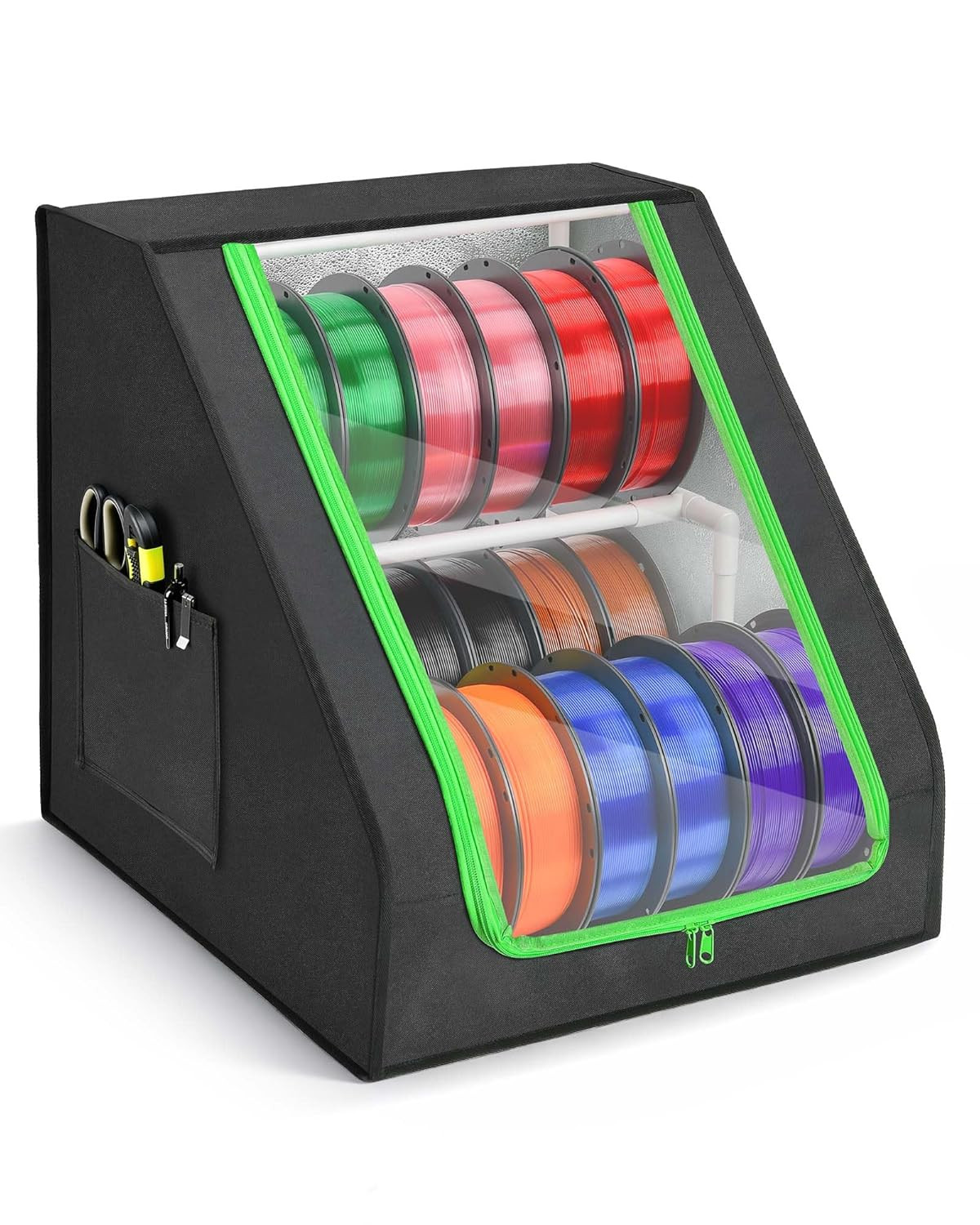 3D Printer Filament Storage Box – Holds up to 21 Spools  2-Tier Filament Rack an