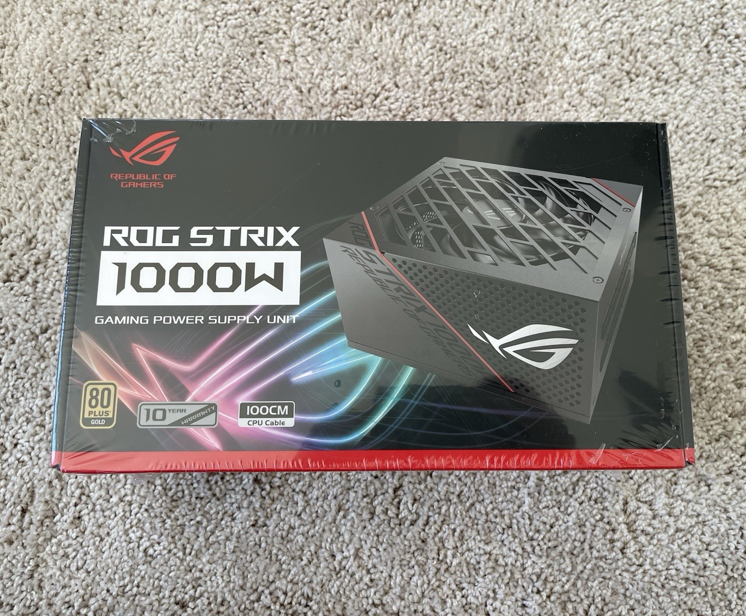 ASUS ROG Strix 1000W ATX12V Power Supply Unit 80 PLUS Gold Black 100-240V