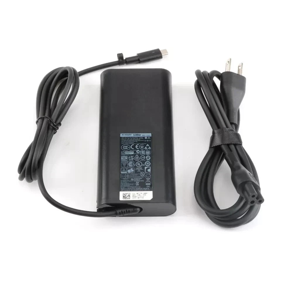 Genuine OEM 130W USB-C AC Adapter Charger Dell XPS 15 2-in-1 9575 Precision 5530