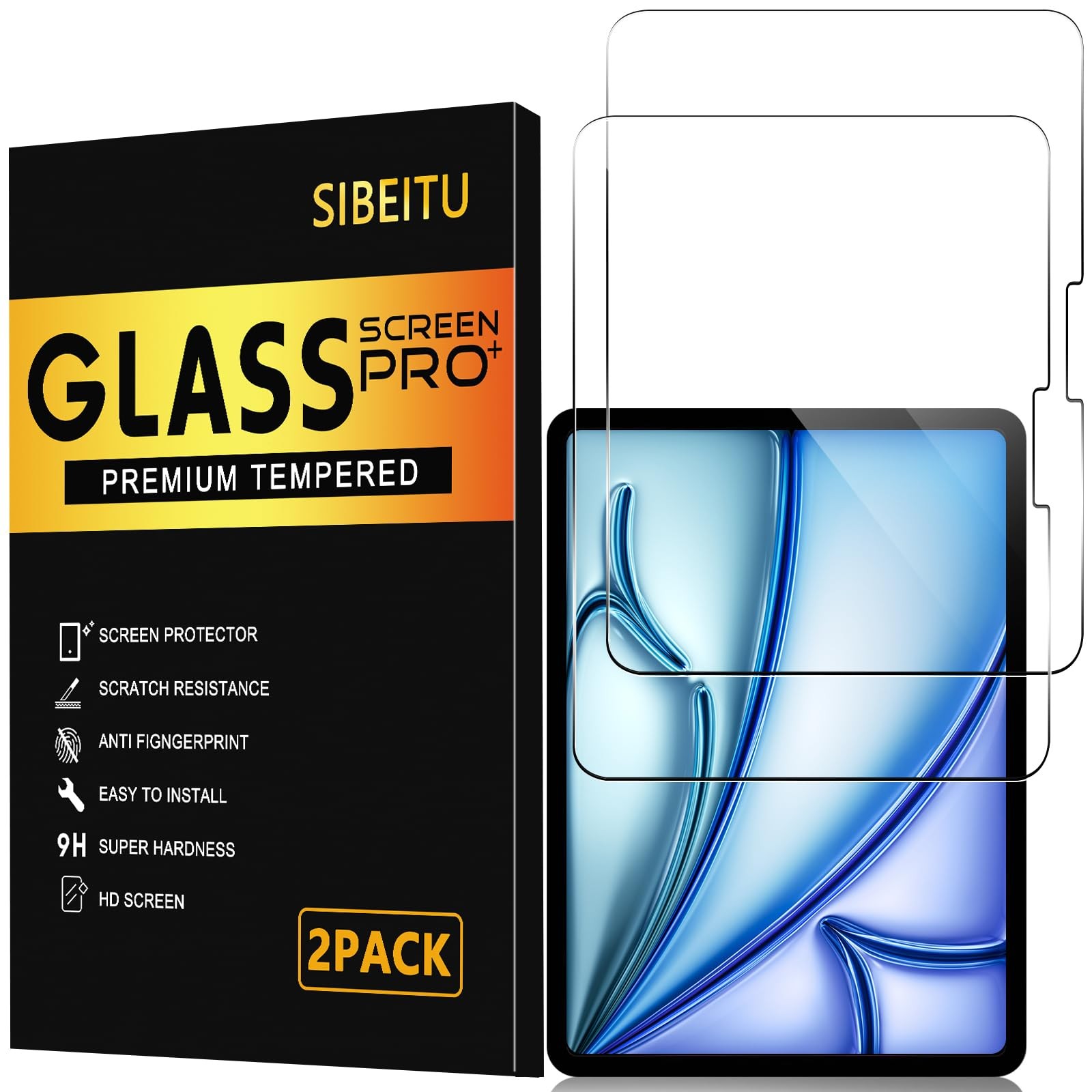 2 Pack Screen Protector for iPad Air 11 Inch (M4/M3/M2, 2026-2024)