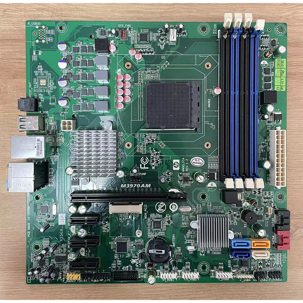FOR HP Desktop System Board M3970BM/AM  V1.2 AMD970 AM3 DDR3 32G USB3 MicroATX