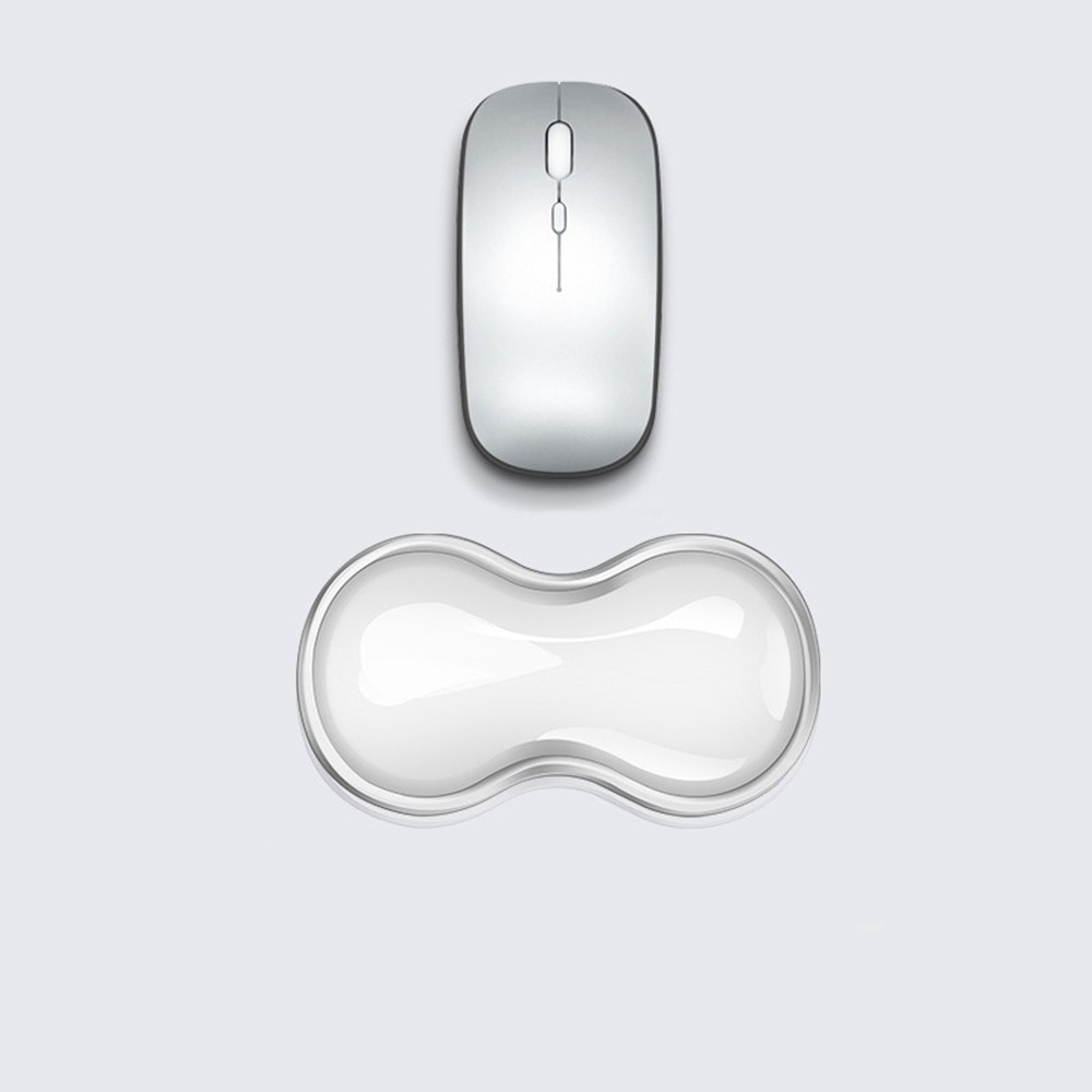 Cooling Silicone Single-Hand Wrist Rest – Clear Ergonomic Support
