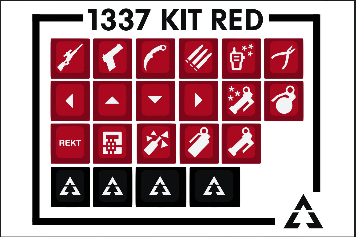 New DSA Overcast Artisan Custom Keycap Set Drop Mass Counter Strike 1337 Kit