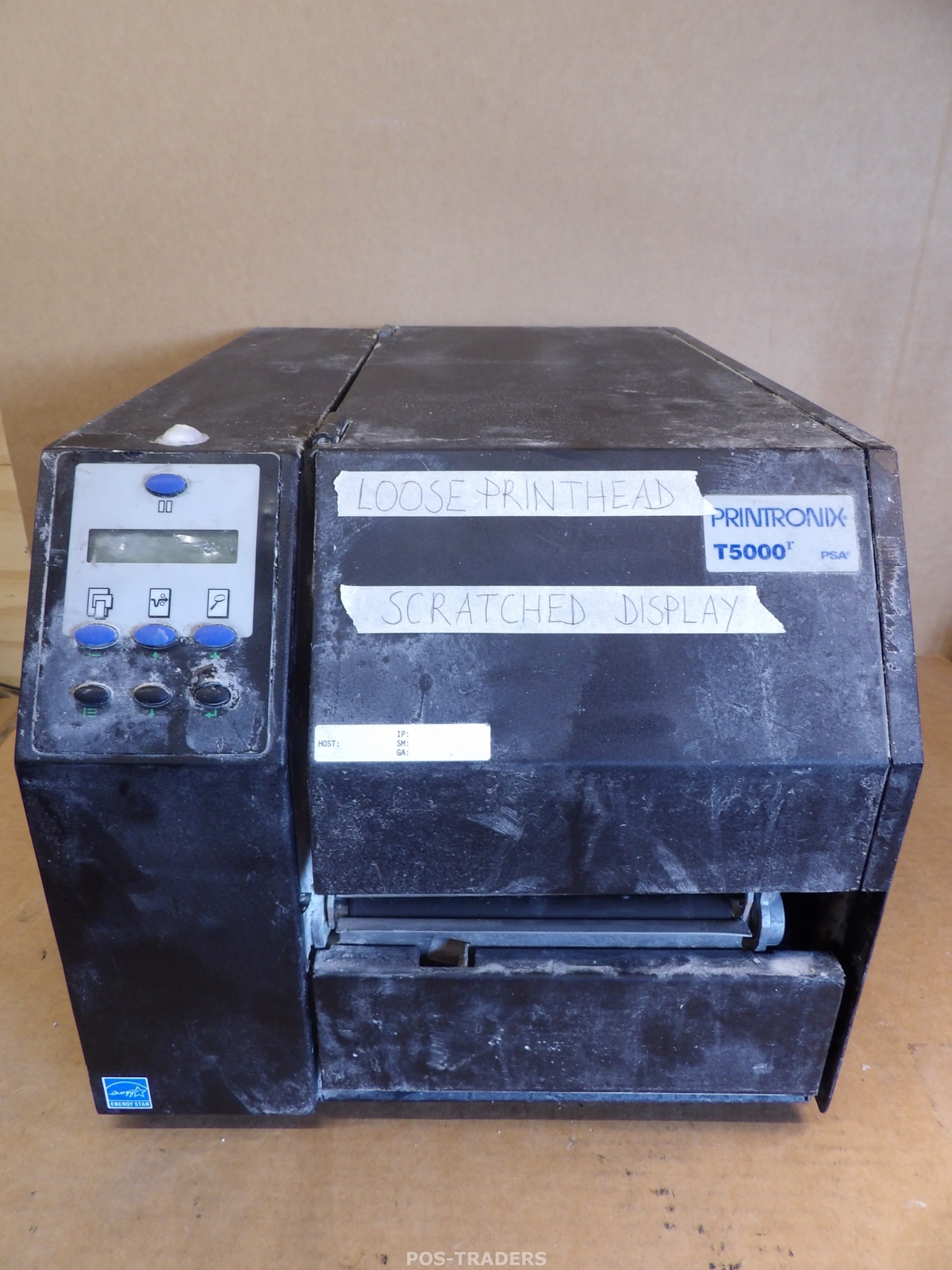 Printronix T5000r Thermal Printer SL/T5R T5306r - LOOSE PH - SCRATCHED DISPLAY