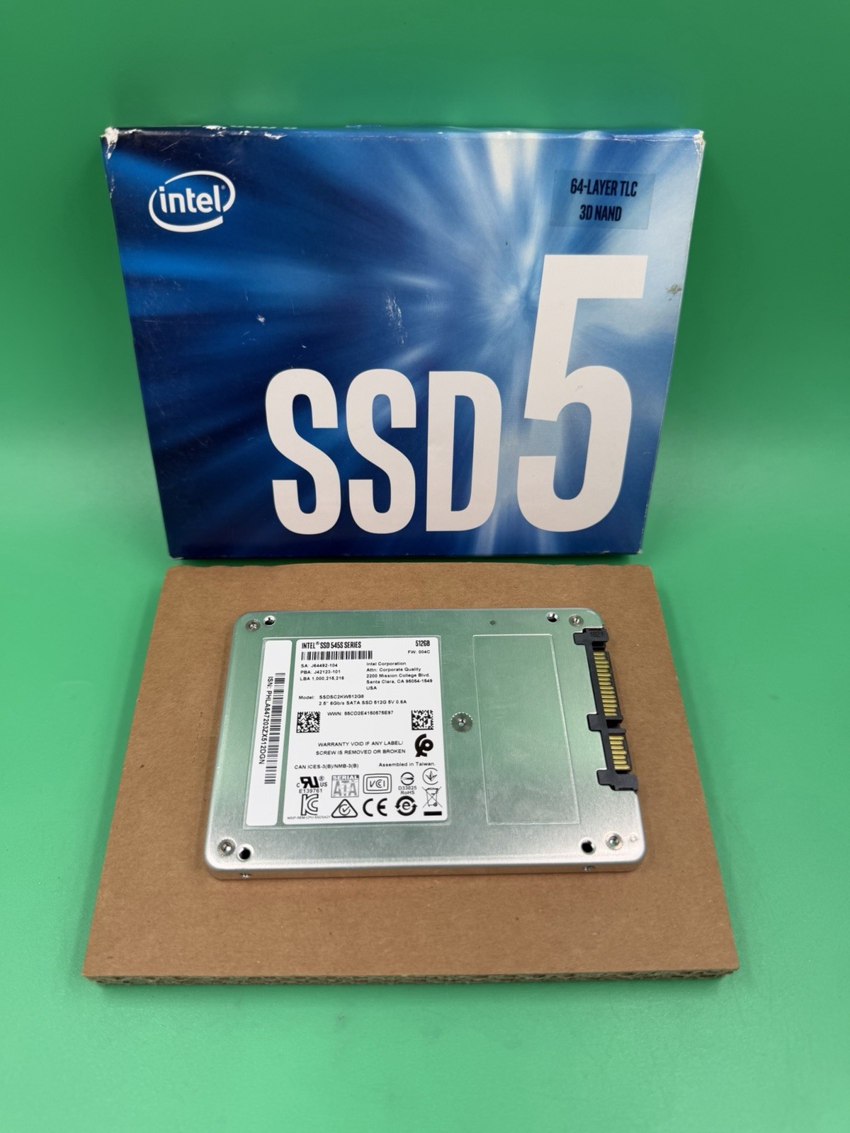 Intel 512GB SSD 545S Solid State Drive 2.5" SSDSC2KW512G8 Tested/Working