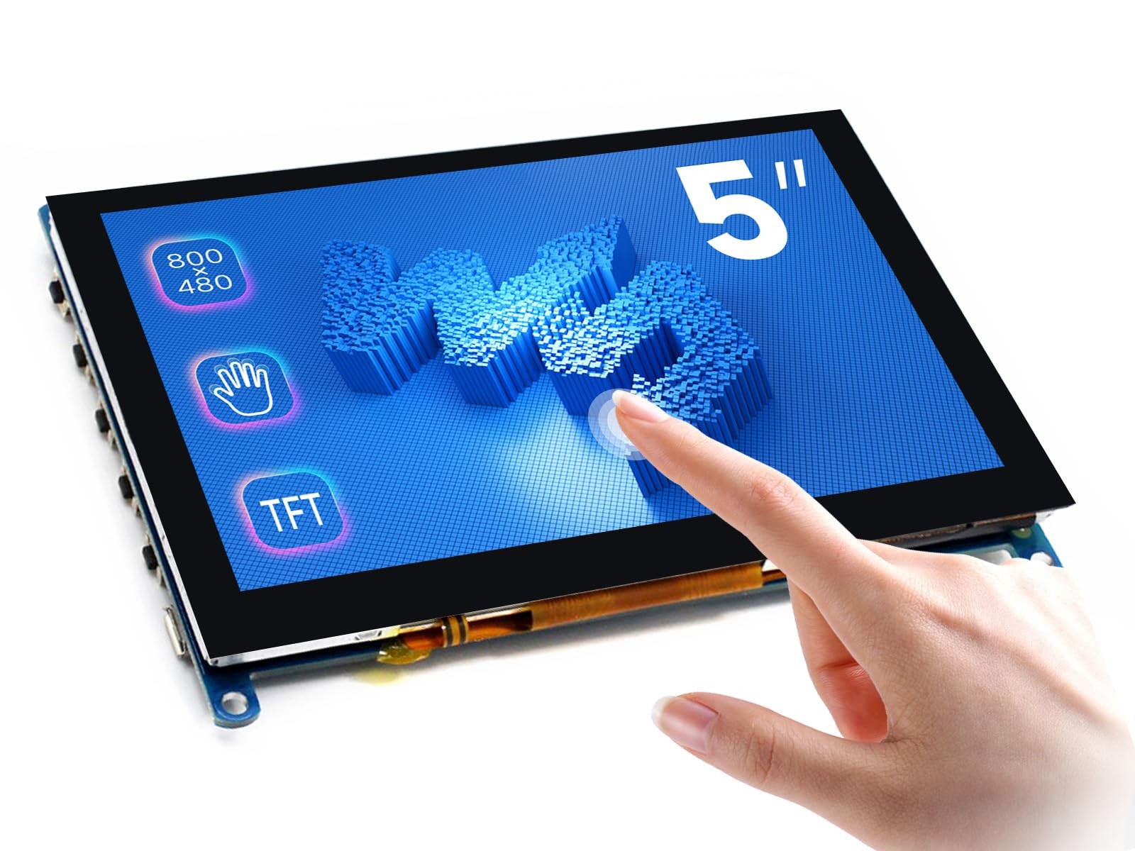 Waveshare 5inch Capacitive Touch Screen LCD Compatible Raspberry Pi