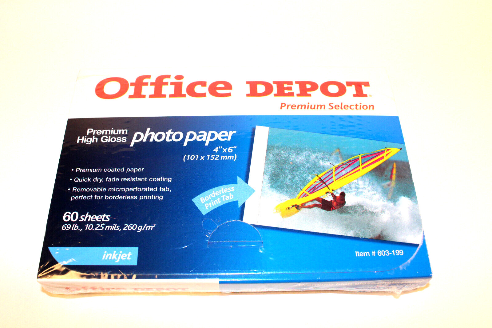 Office Depot Photo Paper 60 Sheets 69lb Premium 4x6