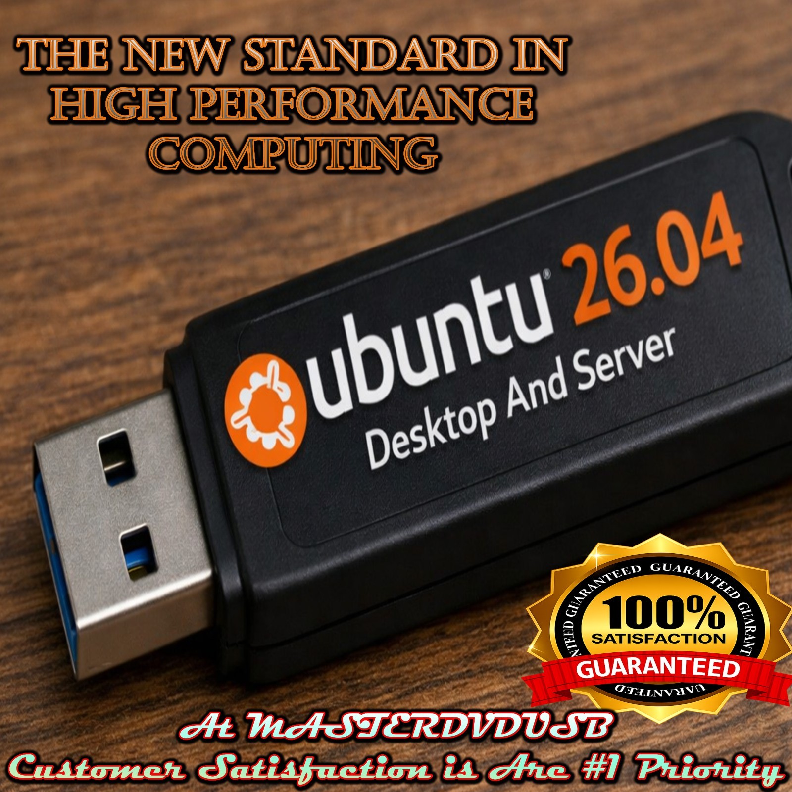 Ubuntu 26.04 Desktop and Server Multi Boot USA Same Day Shipping from California