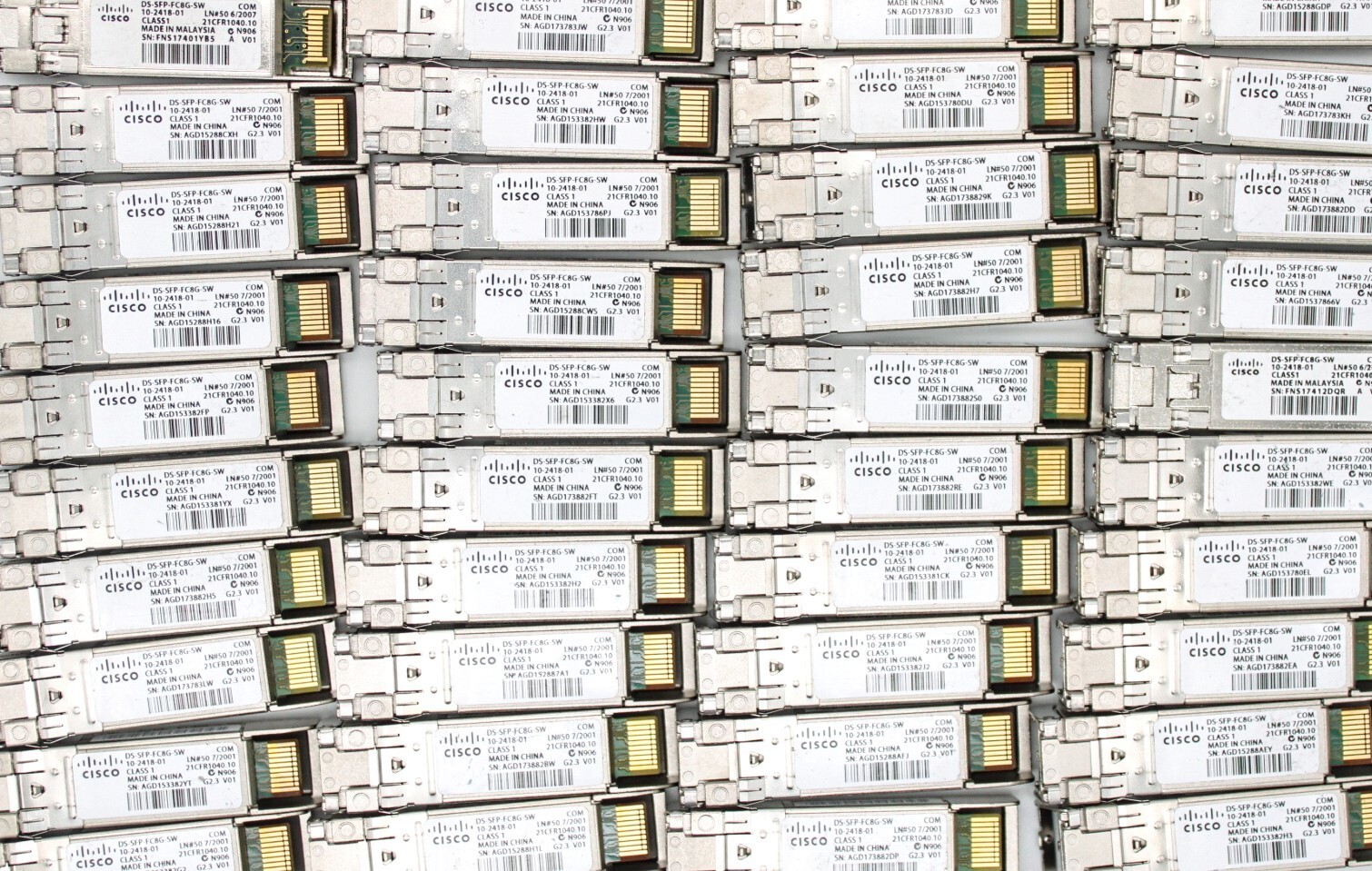 Cisco DS-SFP-FC8G-SW 8gb Transceiver Modules 10-2418-01 (Lot of 40)