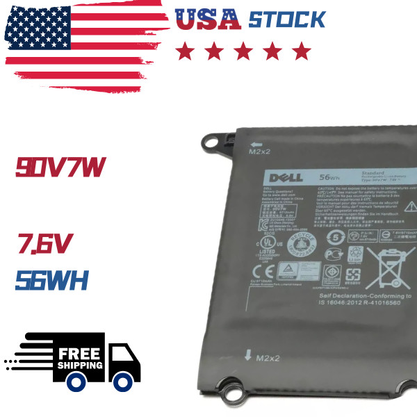 NEW Genuine 56Wh RWT1R 90V7W Battery For Dell XPS 13 9350 13D-9343 DIN02 JD25G