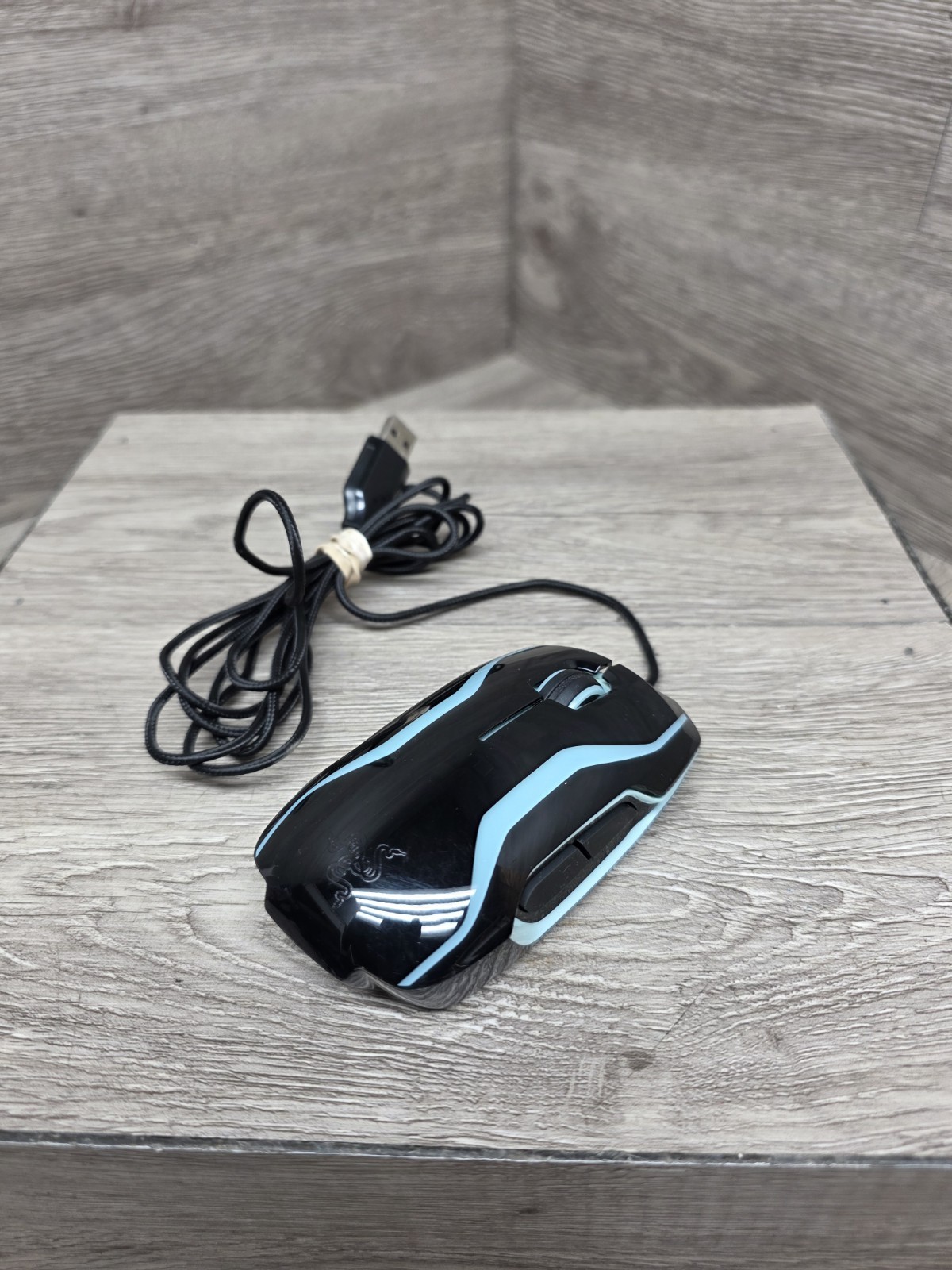 Disney Razer TRON Gaming Mouse Wired USB RZ01-0052 - Tested 