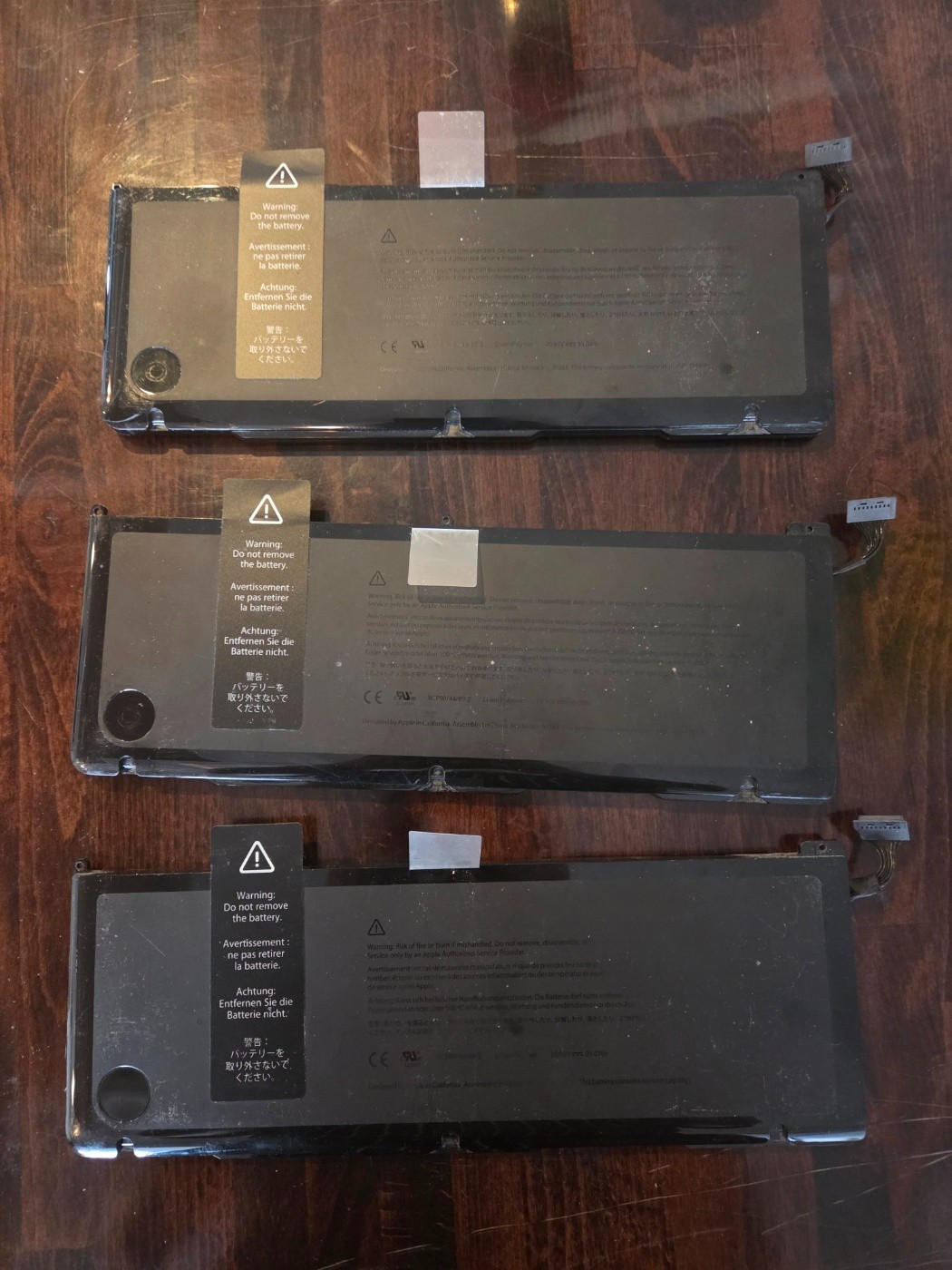 Lot Of 3 Original Battery MacBook Pro 17" A1297 2011 S/N.#A1383