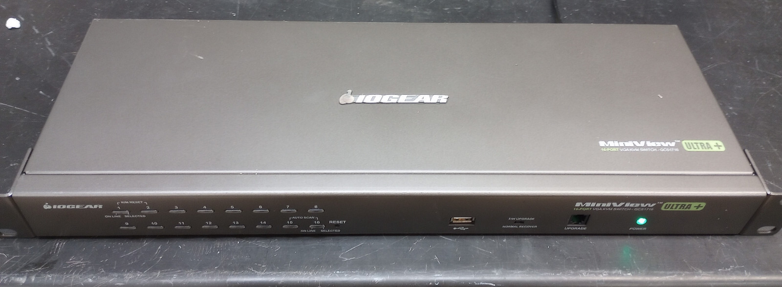IOGEAR MiniView Ultra+ VGA-KVM Switch 16-Port GCS1716 