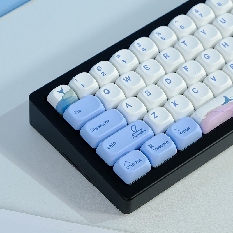 MOA KOA 135-Key PBT Keycap Set Dye-Sub Cherry MX Mechanical Keyboard Blue