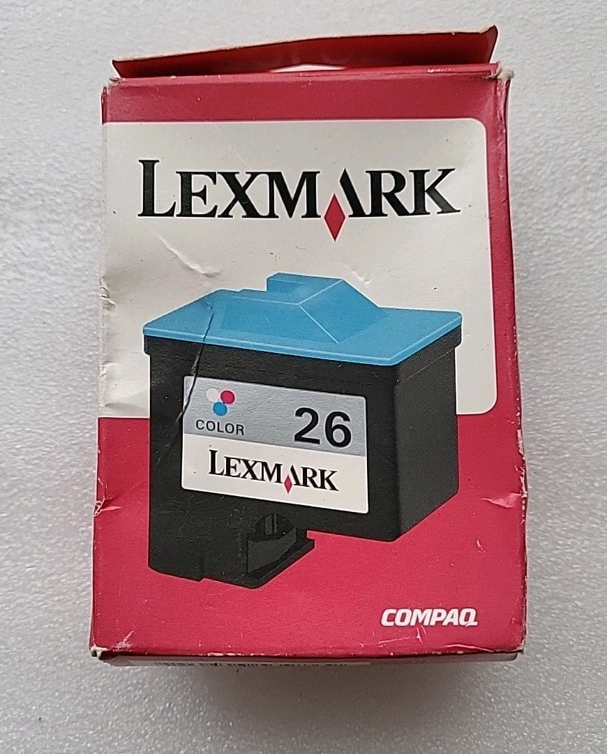 New Genuine Lexmark 26 Color Ink Printer Cartridge Expired 