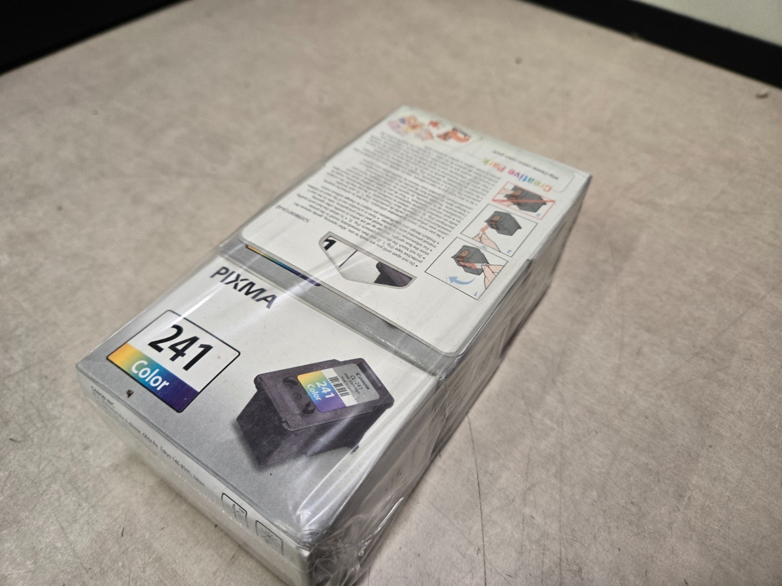 X3 PACK Canon PIXMA 241 Multi-Color Ink FINE Cartridge Factory Sealed Genuine