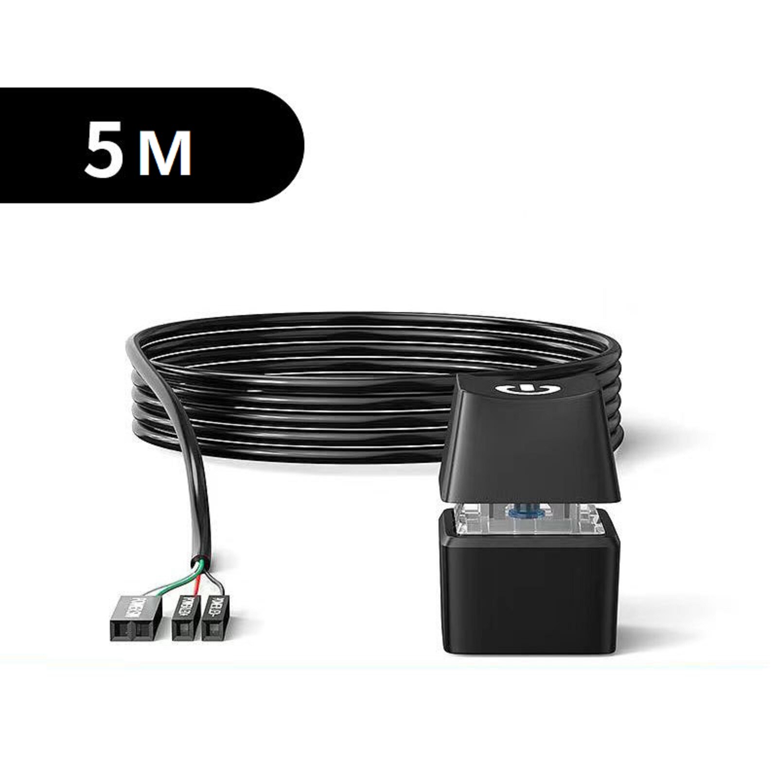 LED Computer Desktop Switch PC Motherboard External Power On/Off Button Cable m