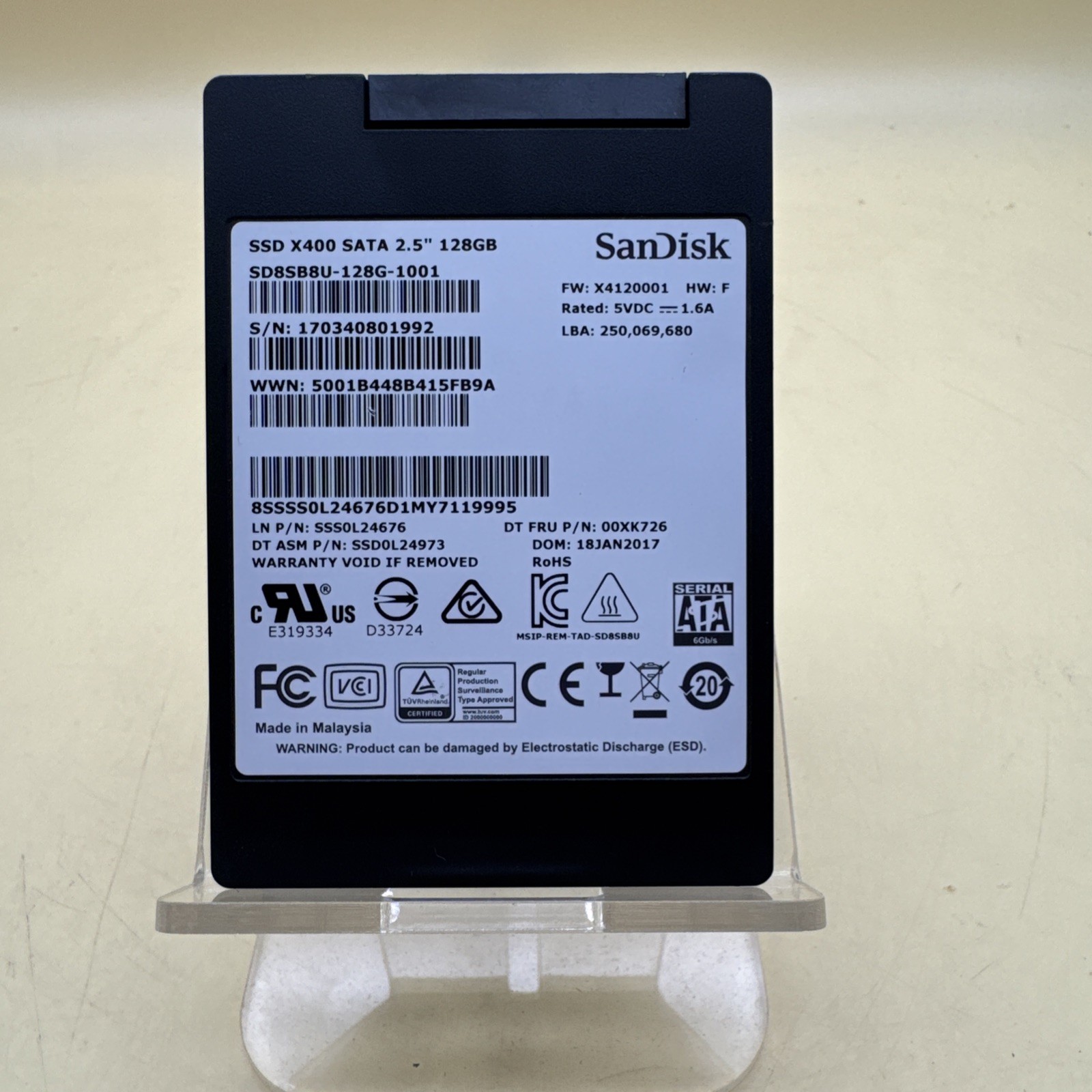 SanDisk X400 128GB 2.5" Internal Solid State Drive SSD SD8SB8U-128G-1001