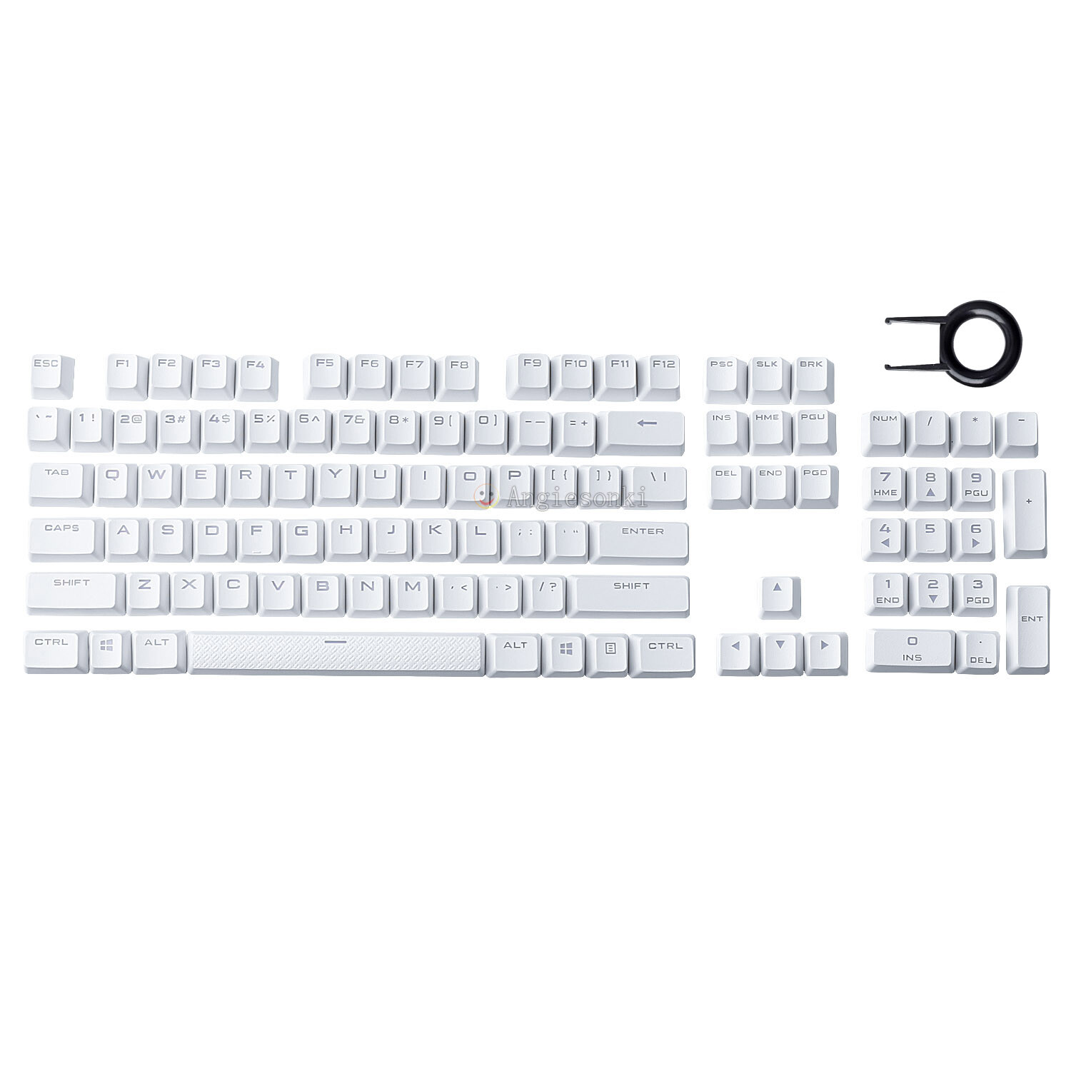 A full set Keycaps for Corsair MX RGB Backlit PBT104 Key Mechanical Keyboard 