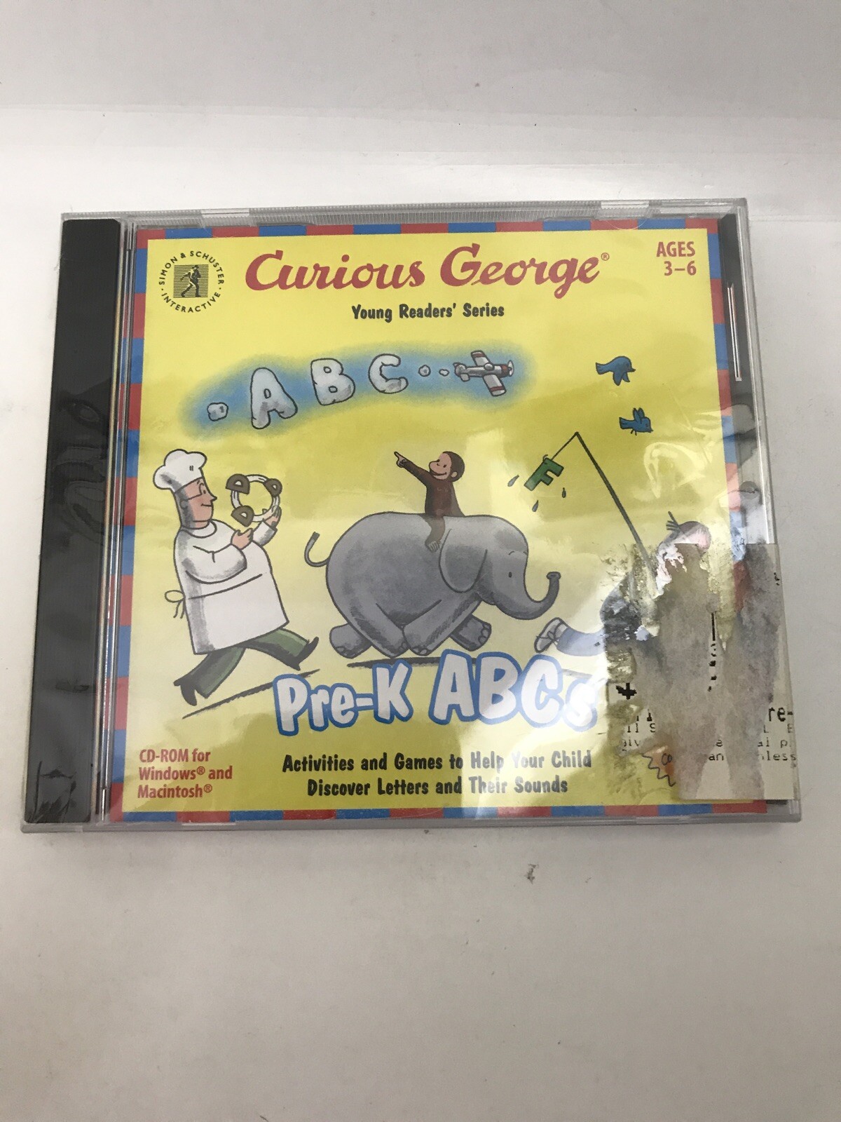 Curious George: Pre-K ABCs PC MAC CD learn read letters alphabet zoo monkey game
