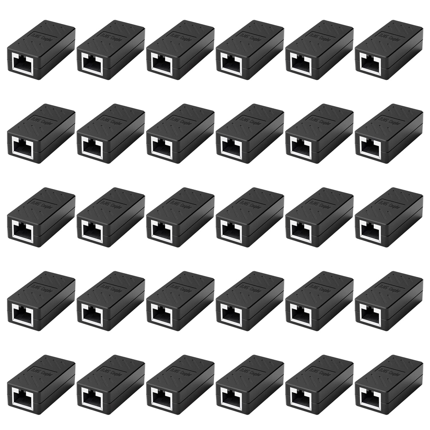 30 PCS RJ45 Coupler RJ45 Inline Coupler Cat8 Cat7 Cat6a Cat6 Cat5e Cat5 Ether...
