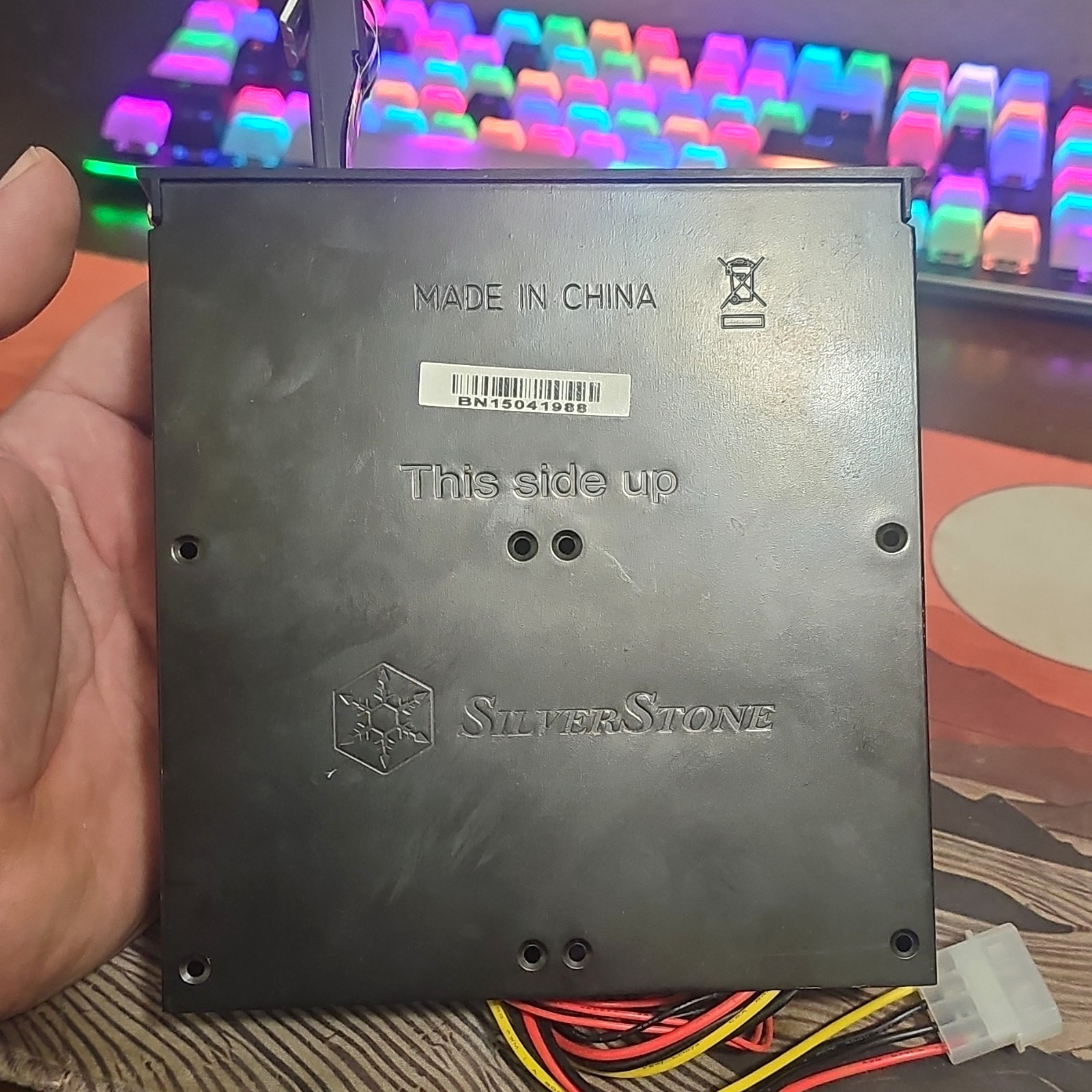 Silverstone 3.5in SATA Hot Swap Drive Bay Caddy for 5.25in Bay Black Metal