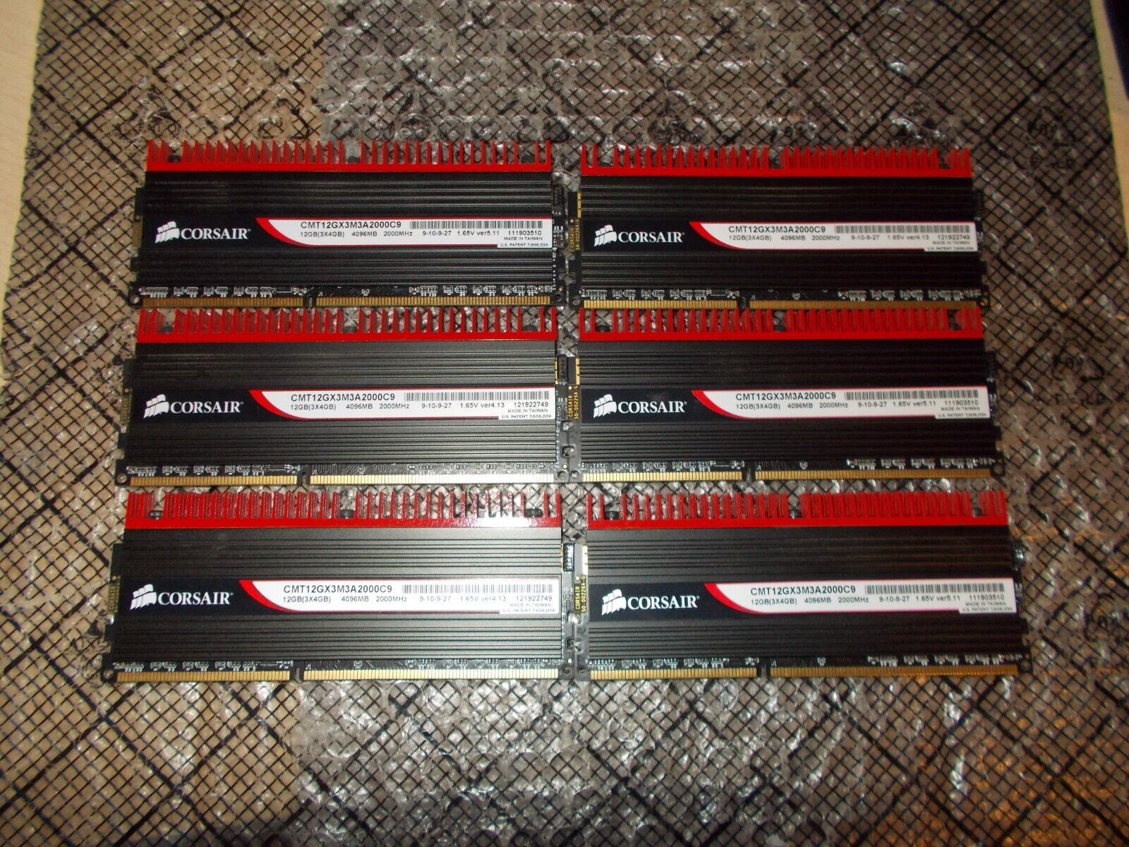 24GB (4GBx6) Corsair Dominator GT PC3-16000 Non-ECC DDR3 Ram CMT12GX3M3A2000C9