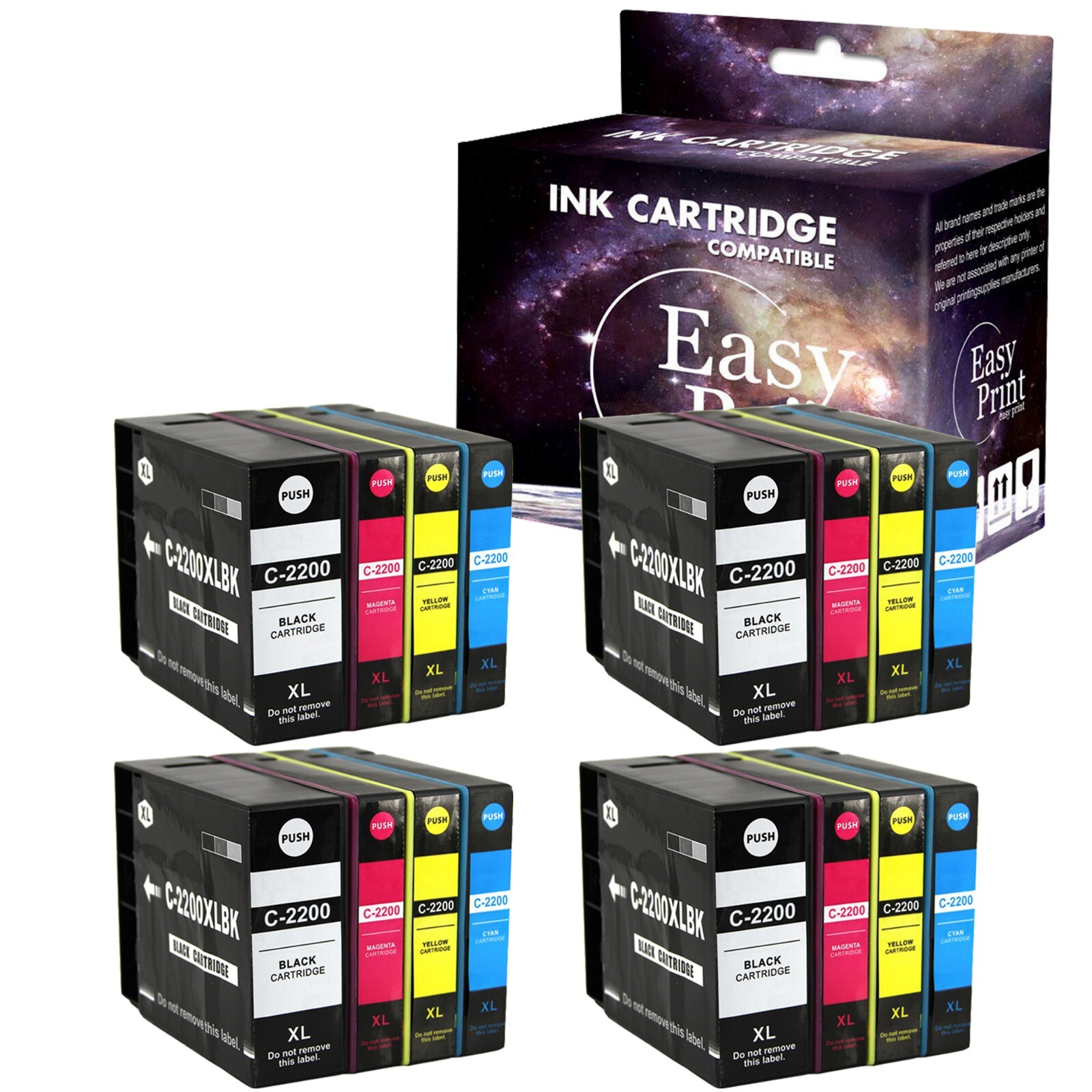 16Pack PGI-2200 PGI2200XL Ink Cartridge for MB5020 iB4120 MB5320 Printer