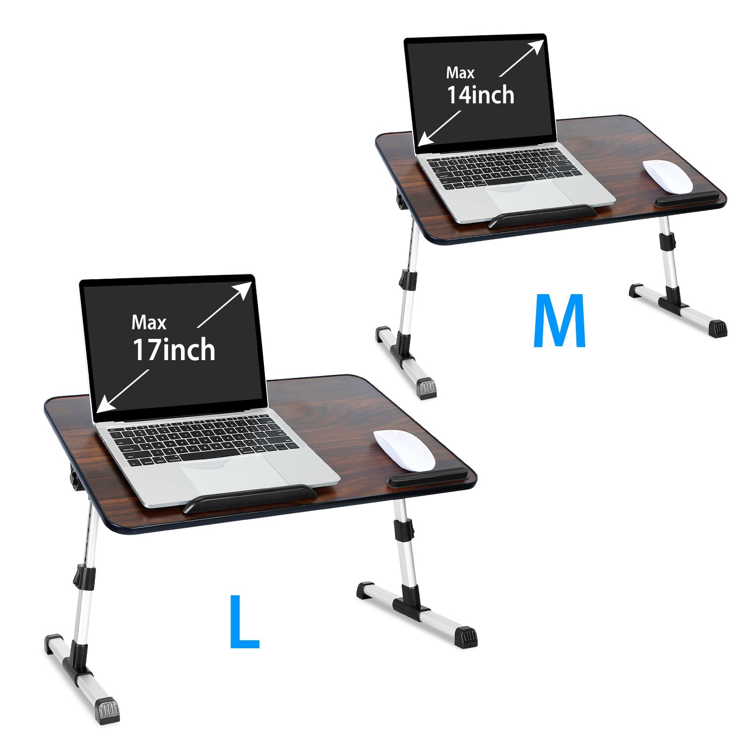 Foldable Laptop Stand Desk Height Angle Adjustable Notebook Bed Sofa Lap Table