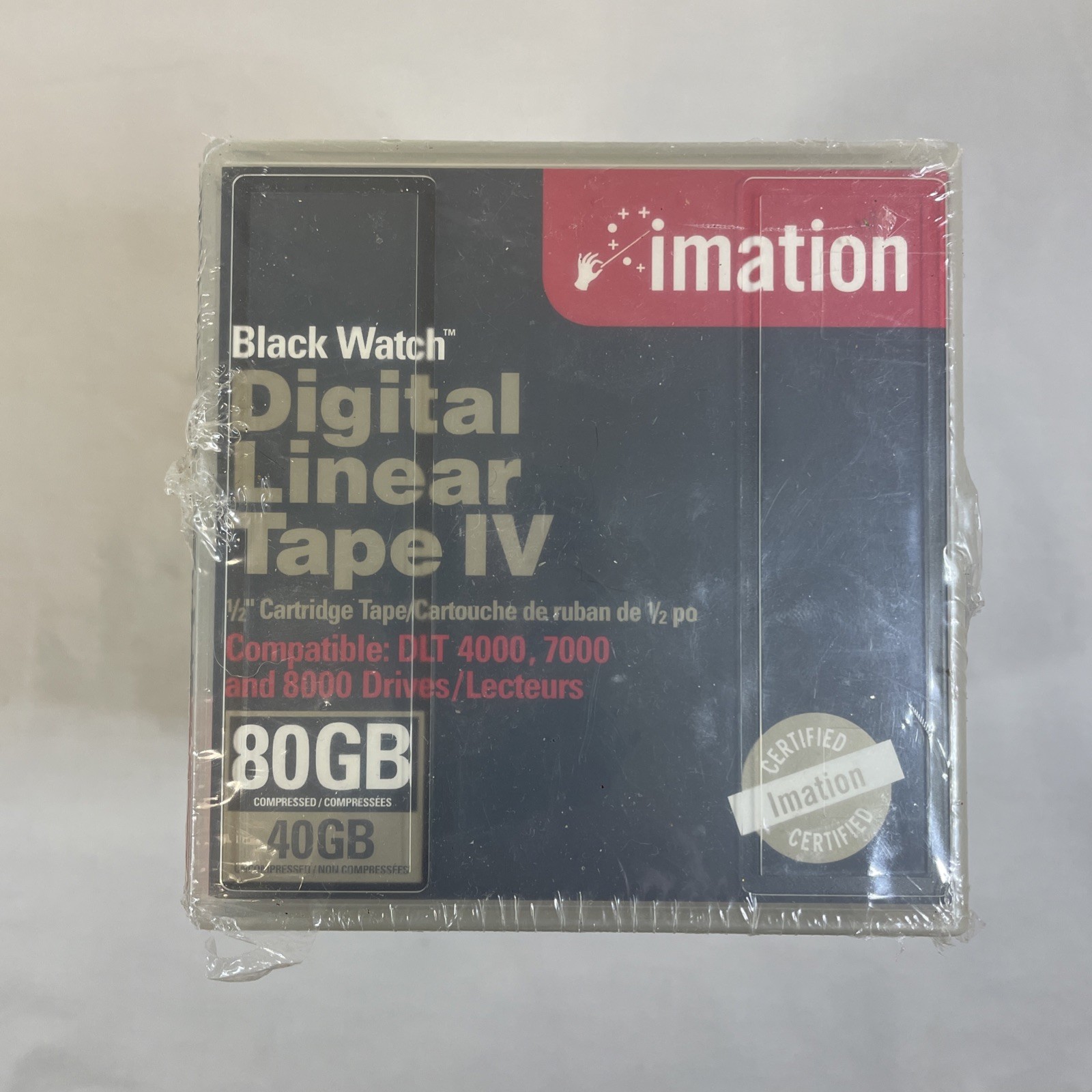 New 7 Pack Imation Digital Linear Tape IV Black Watch 80GB/40GB Data Cartridges