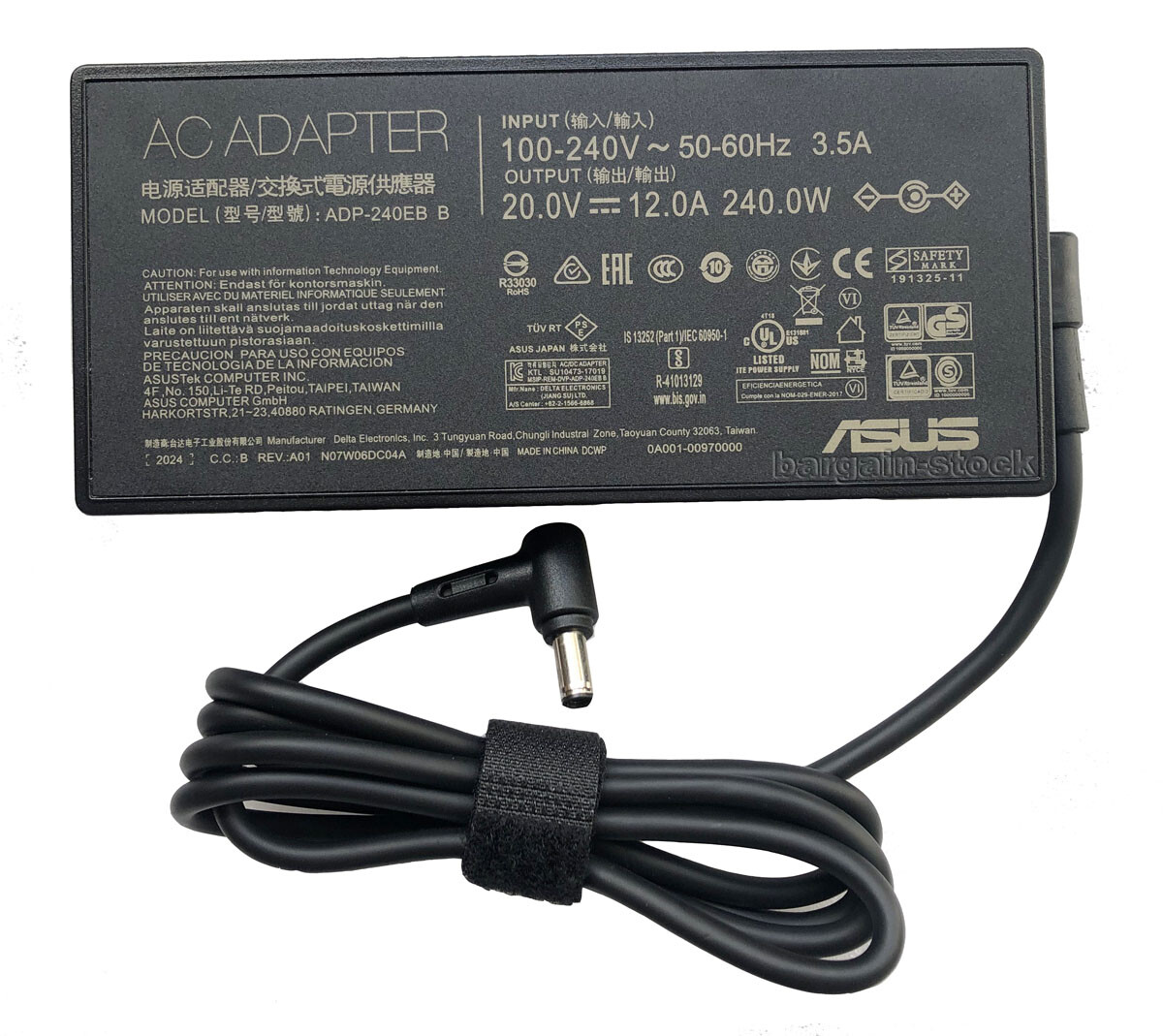 240W 20V 12A AC Adapter Charger For ASUS Zenbook Pro 16X OLED UX7602ZM-XB96T