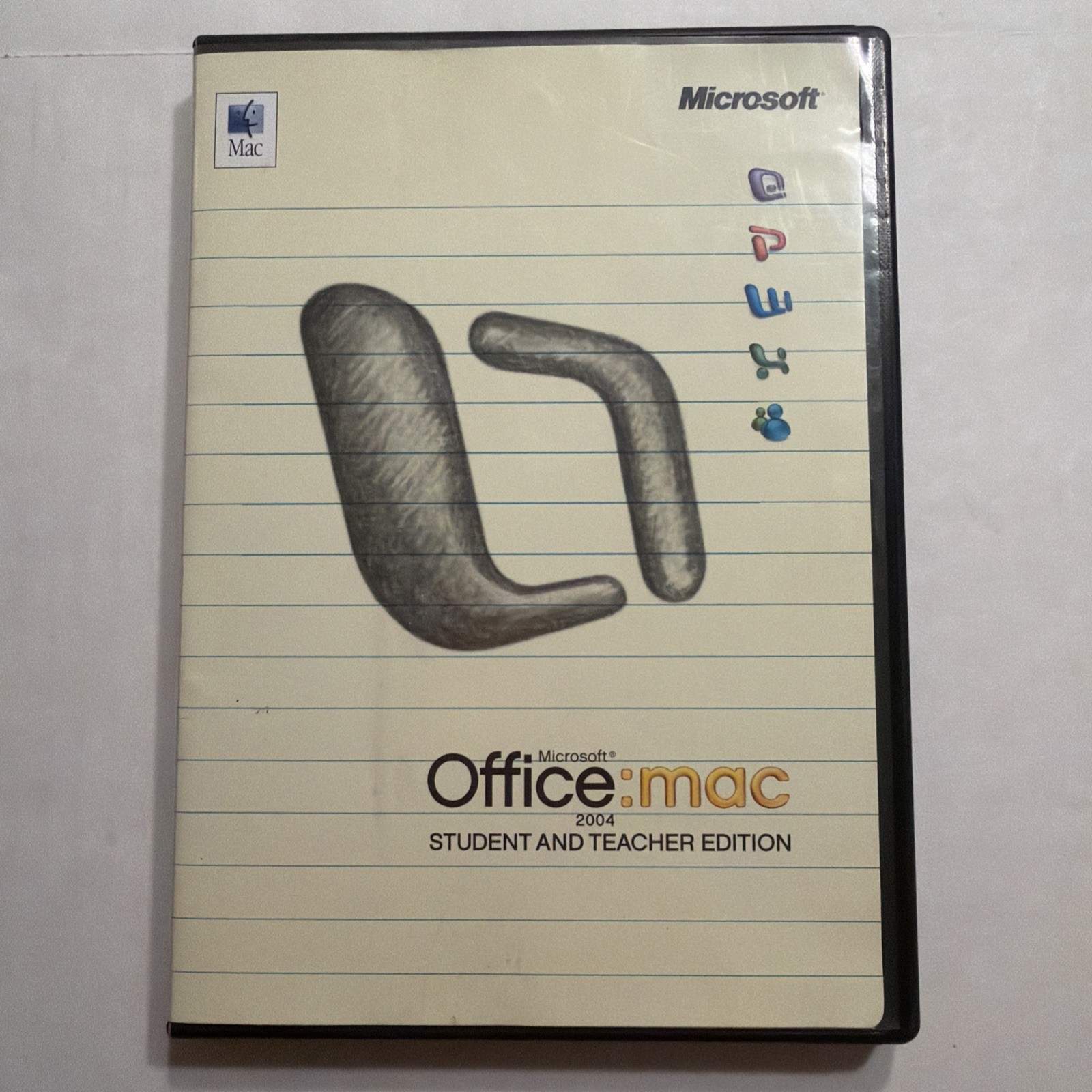 Microsoft Office: MAC 2004 W/ PRODUCT KEY | CIB W/Manual Teacher/Student Edition
